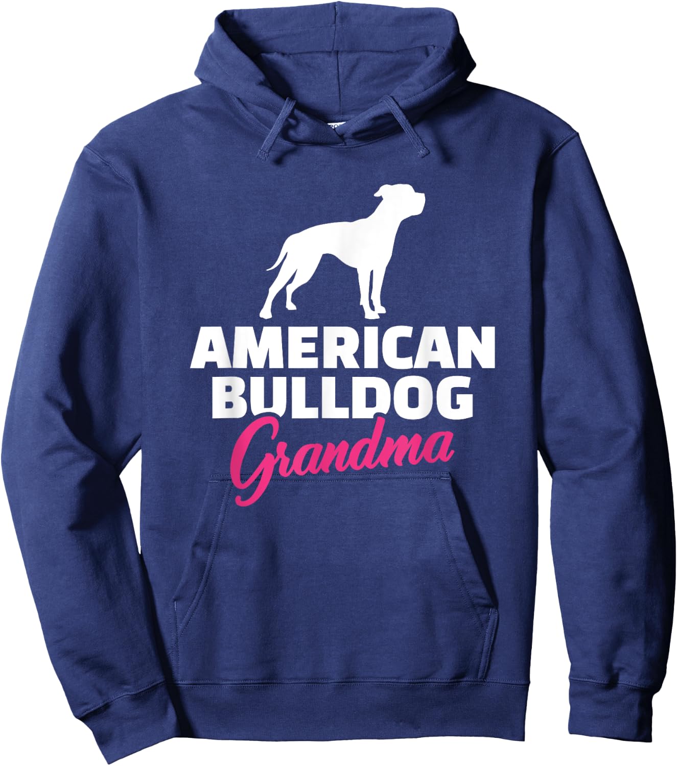 American Bulldog Grandma Women Hoodie - Hoodie | Navy