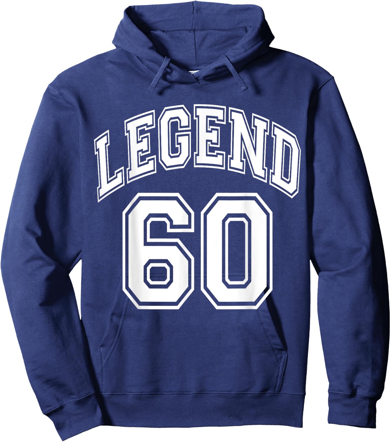 Legend 60 Number Varsity Team - 60th Birthday & 60 Years Old Hoodie - Hoodie | Navy