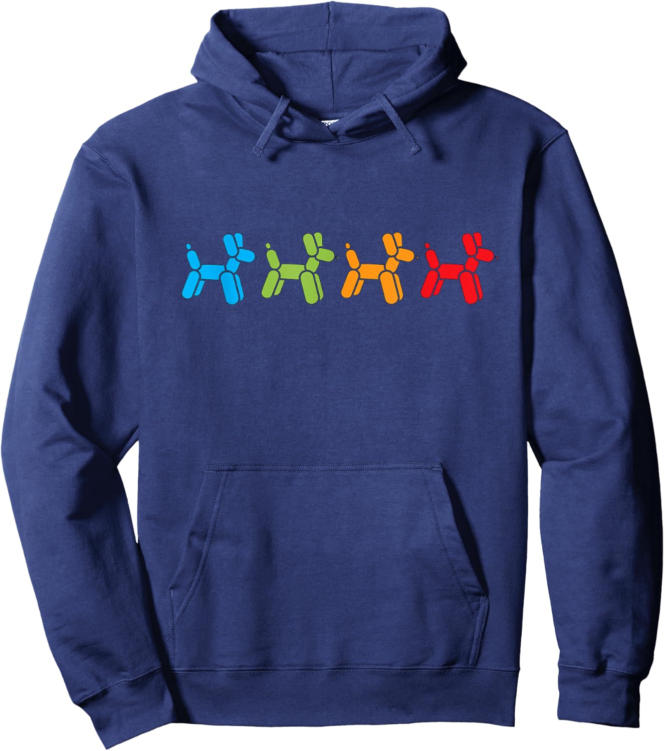 Multi Colored Balloon Animal Design for Balloon Artist Hoodie - Hoodie | Navy