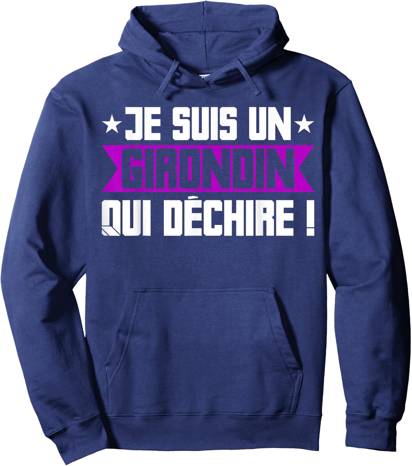 Humour Girondin Bordeaux Gironde Bordeaux Region Gift , Black, S Hoodie - Hoodie | Navy