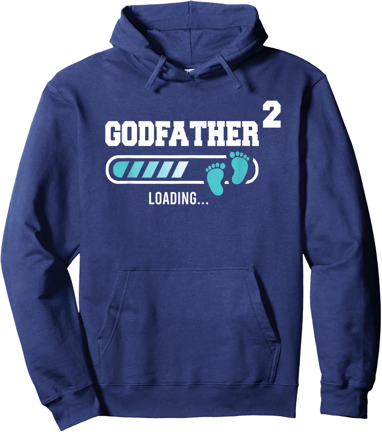 Godfather 2 Second Time Godfather Funny Godfather Of Two Hoodie - Hoodie | Navy