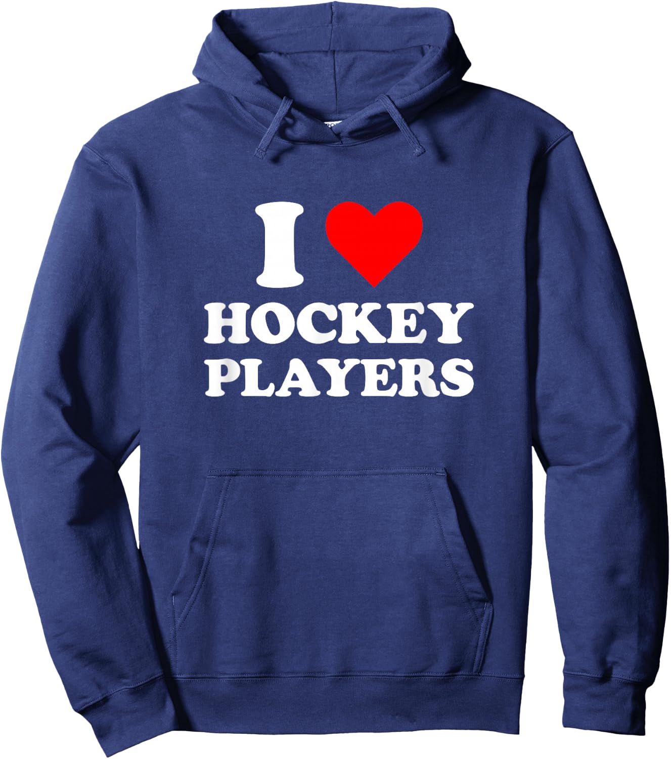 Ich Liebe Hockeyspieler Lustige Campus-Romanze 2026 Hoodie - Hoodie | Navy