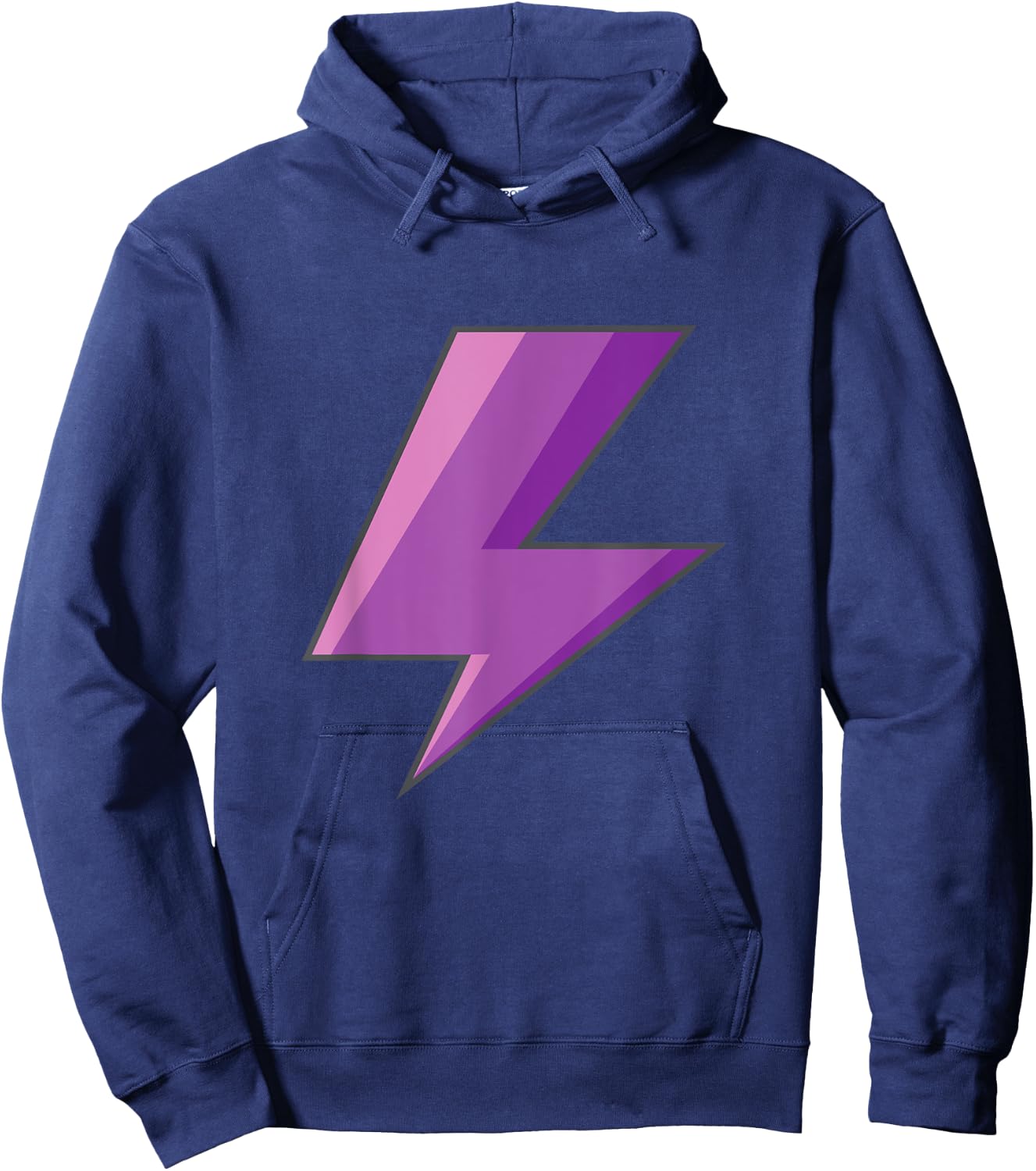 Lightning Bolt Purple Easy Halloween Costume Hoodie - Hoodie | Navy