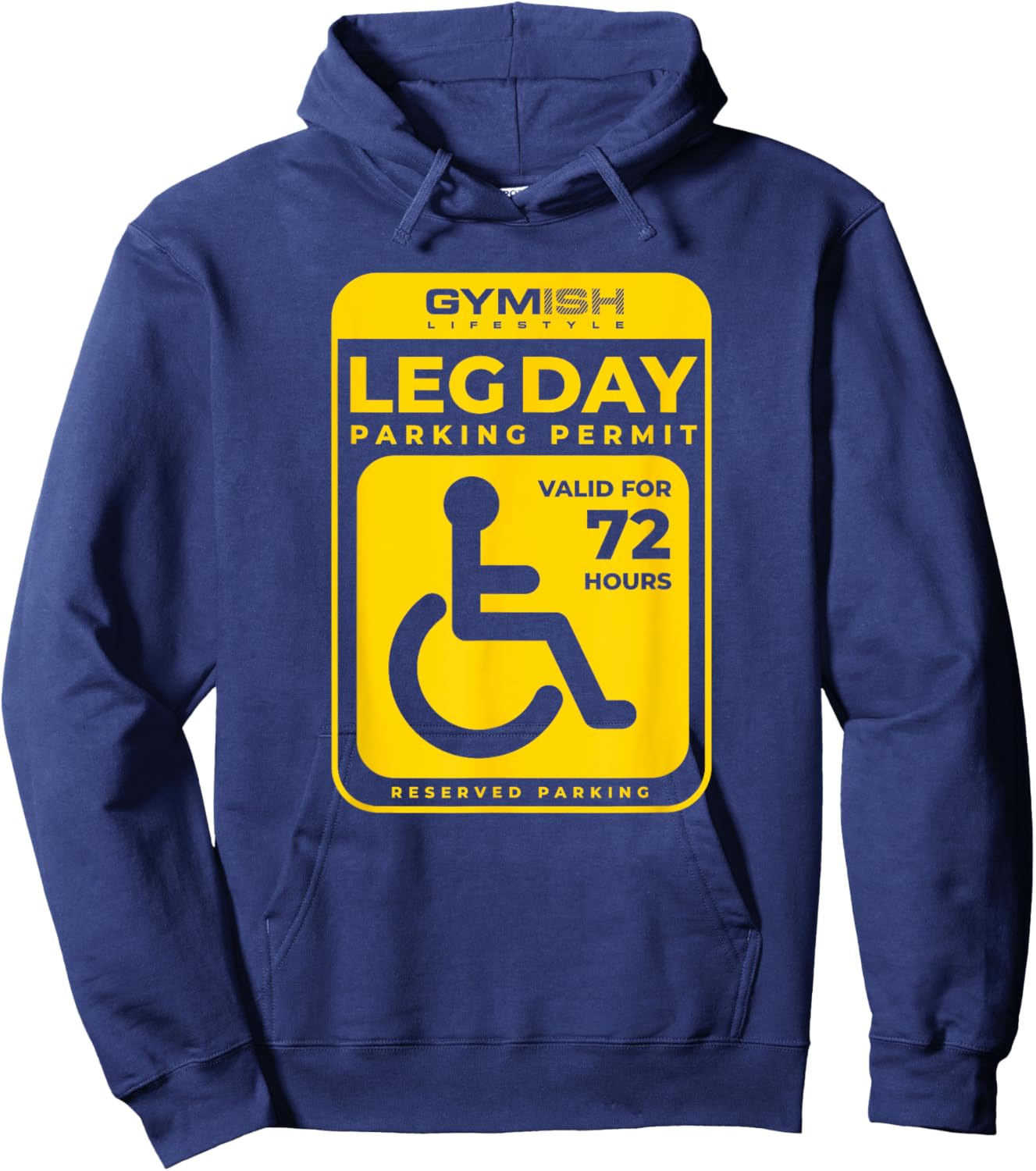 Leg Day Permit Gewichtheben, Workout, Heben, lustiges Fitnessstudio, Herren Hoodie - Hoodie | Navy