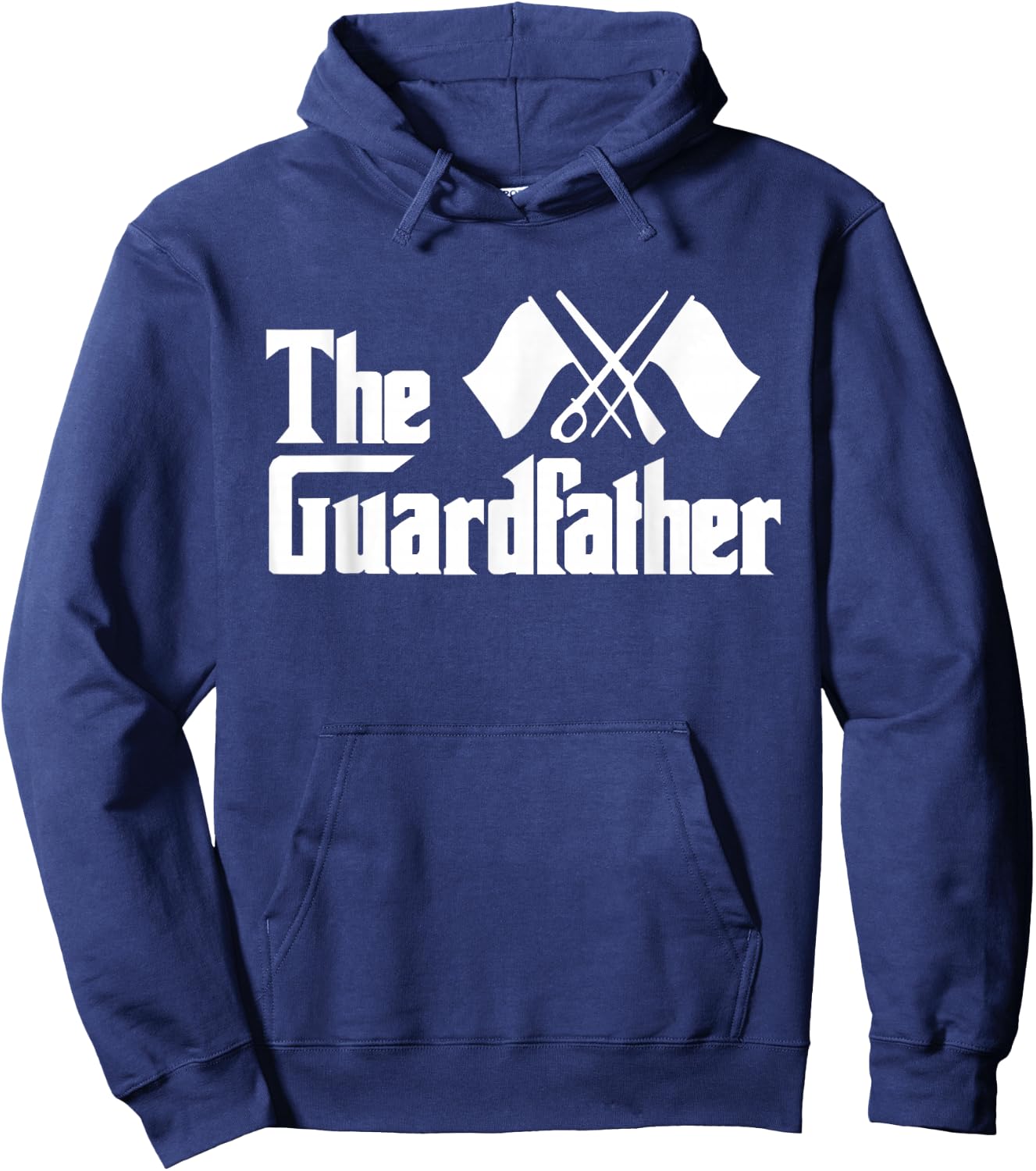 The Guardfather - Colorguard Marching Band Flag Tossing Hoodie - Hoodie | Navy