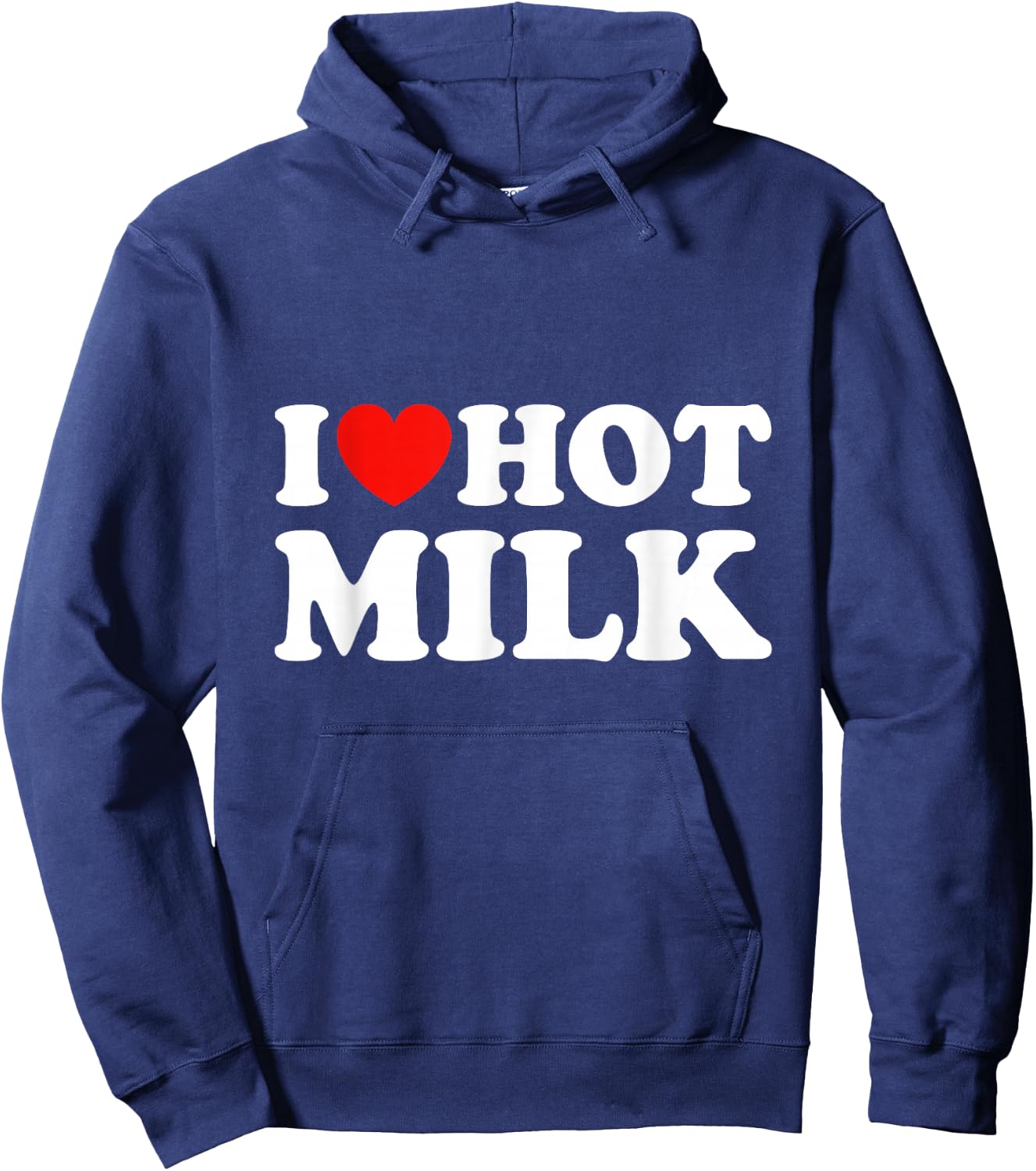 I Love Hot Milk Hoodie - Hoodie | Navy