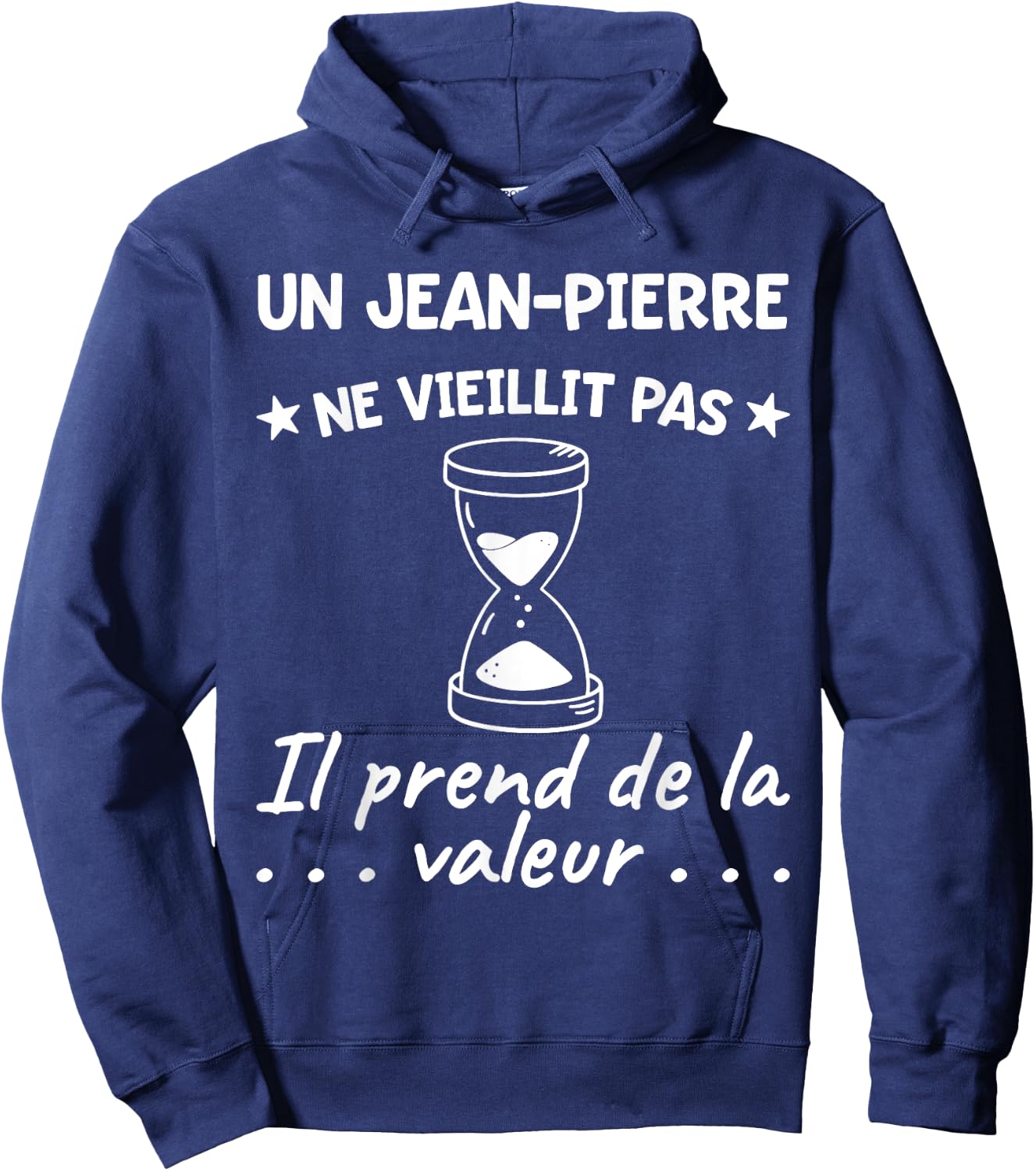 Jean-Pierre Valeur | Birthday Funny Funny Dad Father , Black, S Hoodie - Hoodie | Navy