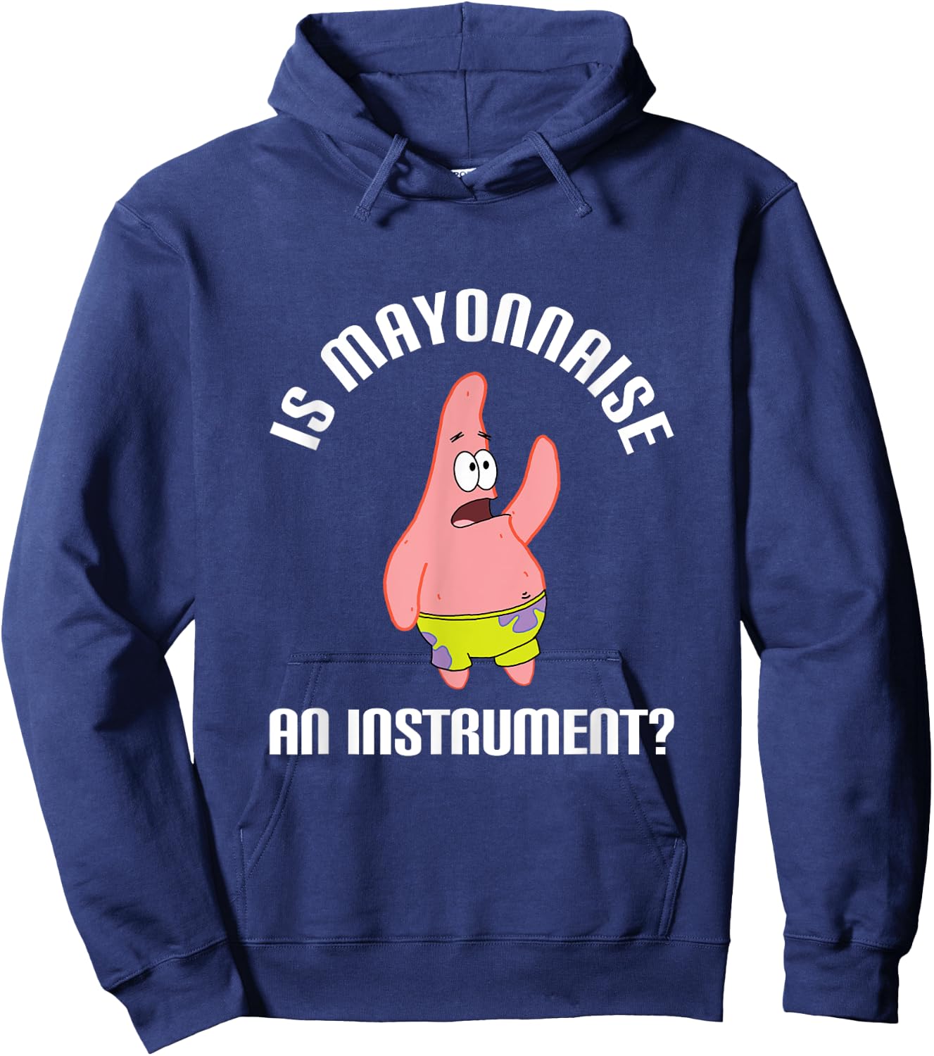Mademark SpongeBob SquarePants - SpongeBob SquarePants is Mayonnaise an Instrument? Hoodie - Hoodie | Navy