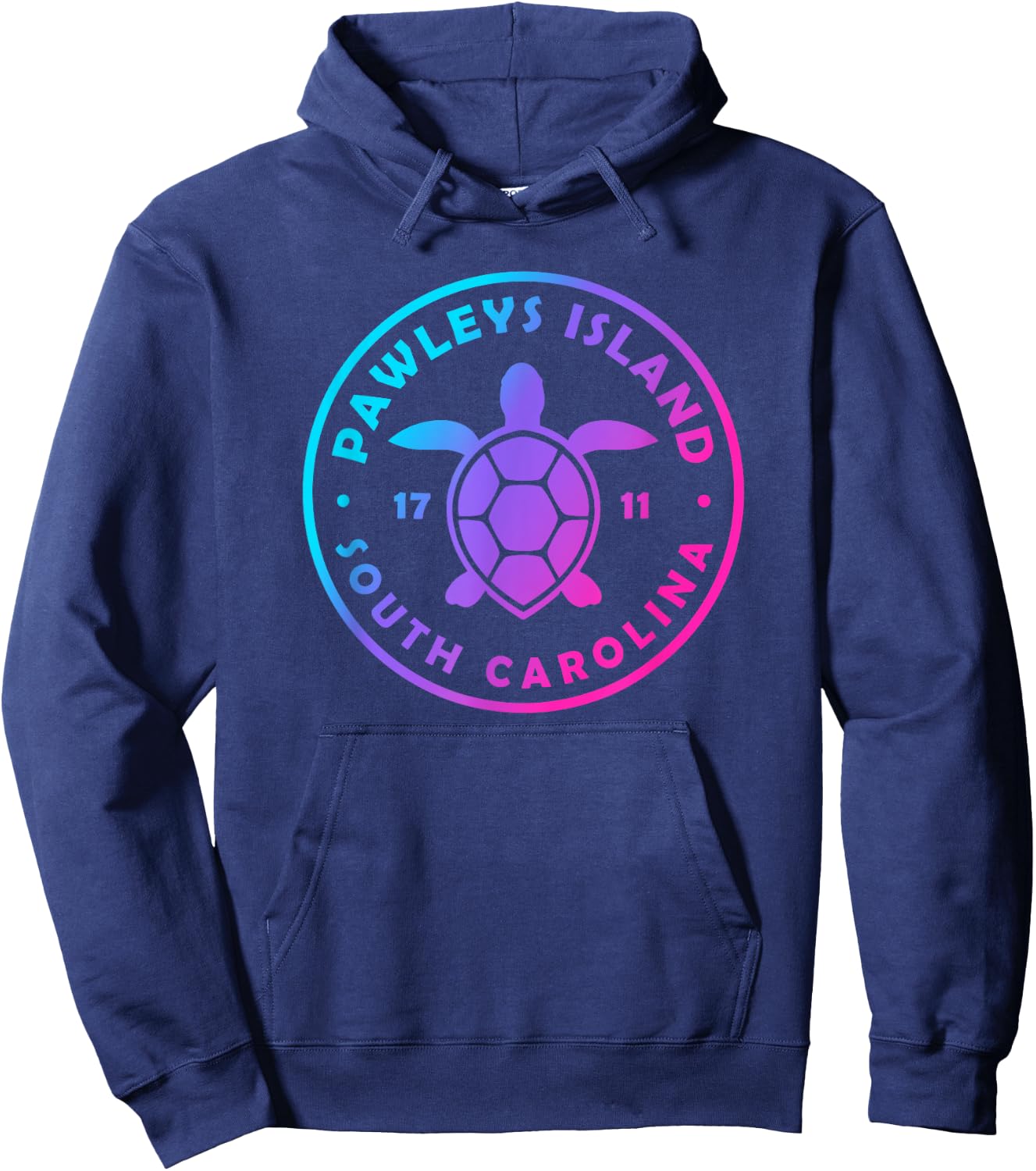 Pawleys Island South Carolina Sea Turtle Tie Dye Souvenir Hoodie - Hoodie | Navy