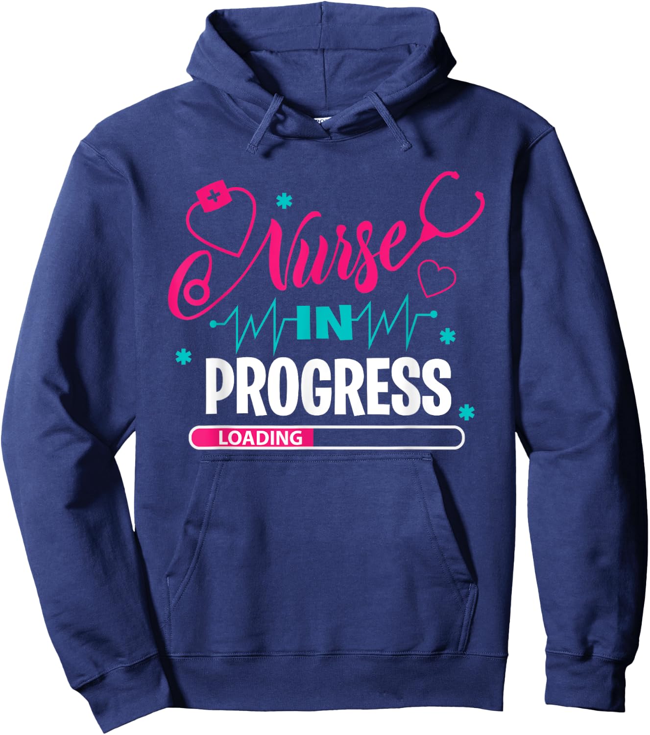Nurse In Progress Nursing School Student Future Nurse Life Hoodie - Hoodie | Navy