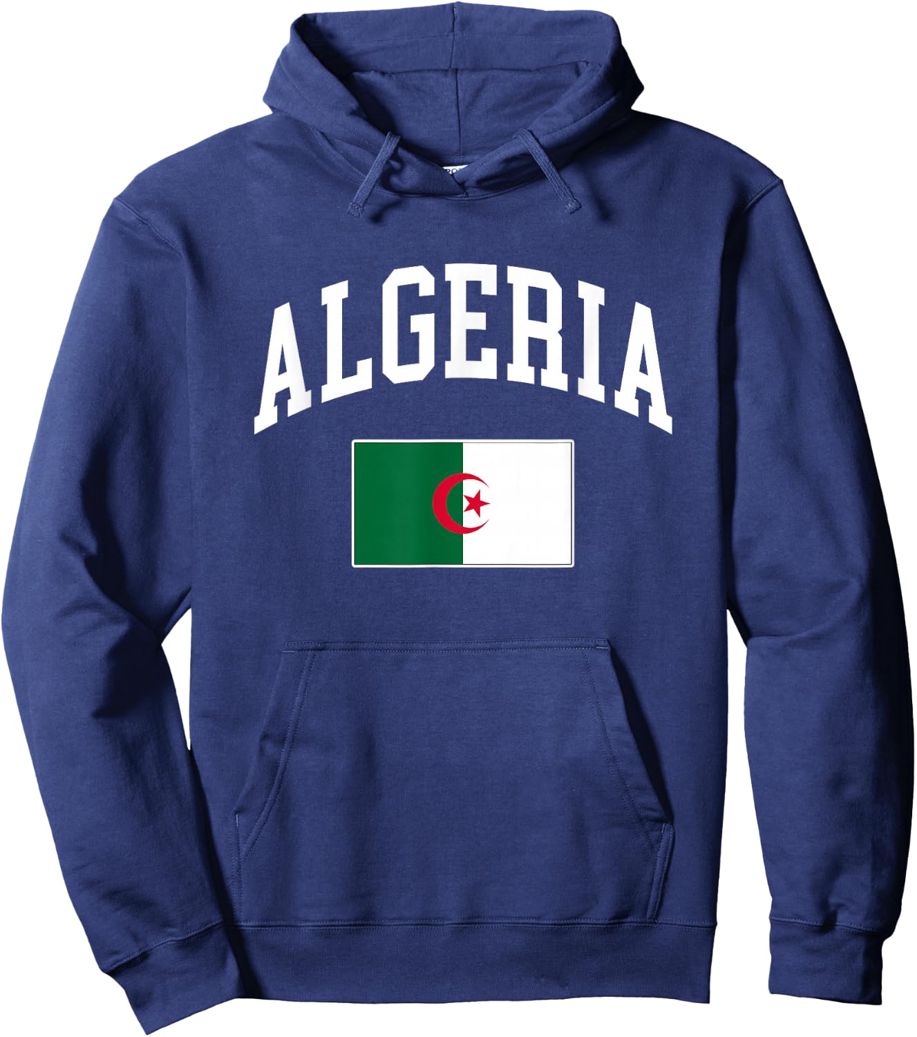 Algeria Algerian Flag Retro Vintage Classic Graphic Hoodie - Hoodie | Navy
