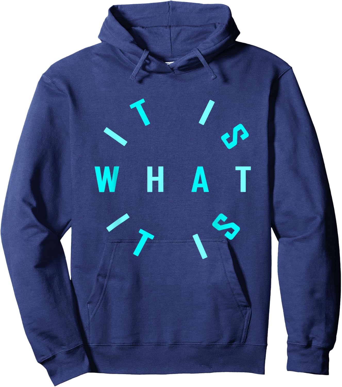 Turquoise Is What It Turquoise Graphic Hoodie - Hoodie | Navy
