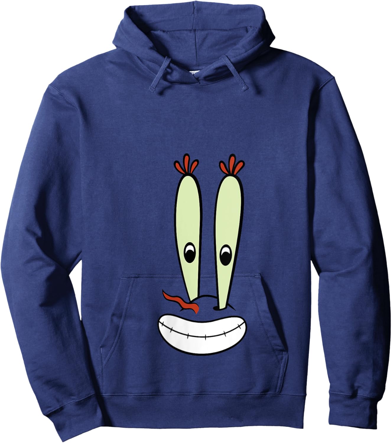 SpongeBob SquarePants Halloween Mr. Krabs Big Face Costume V-Neck Hoodie - Hoodie | Navy