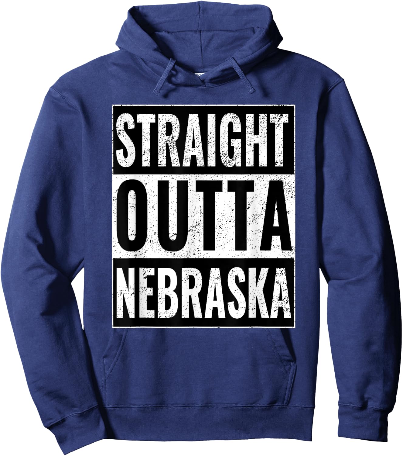 Straight Outta Nebraska - Straight Out of Nebraska Hoodie - Hoodie | Navy