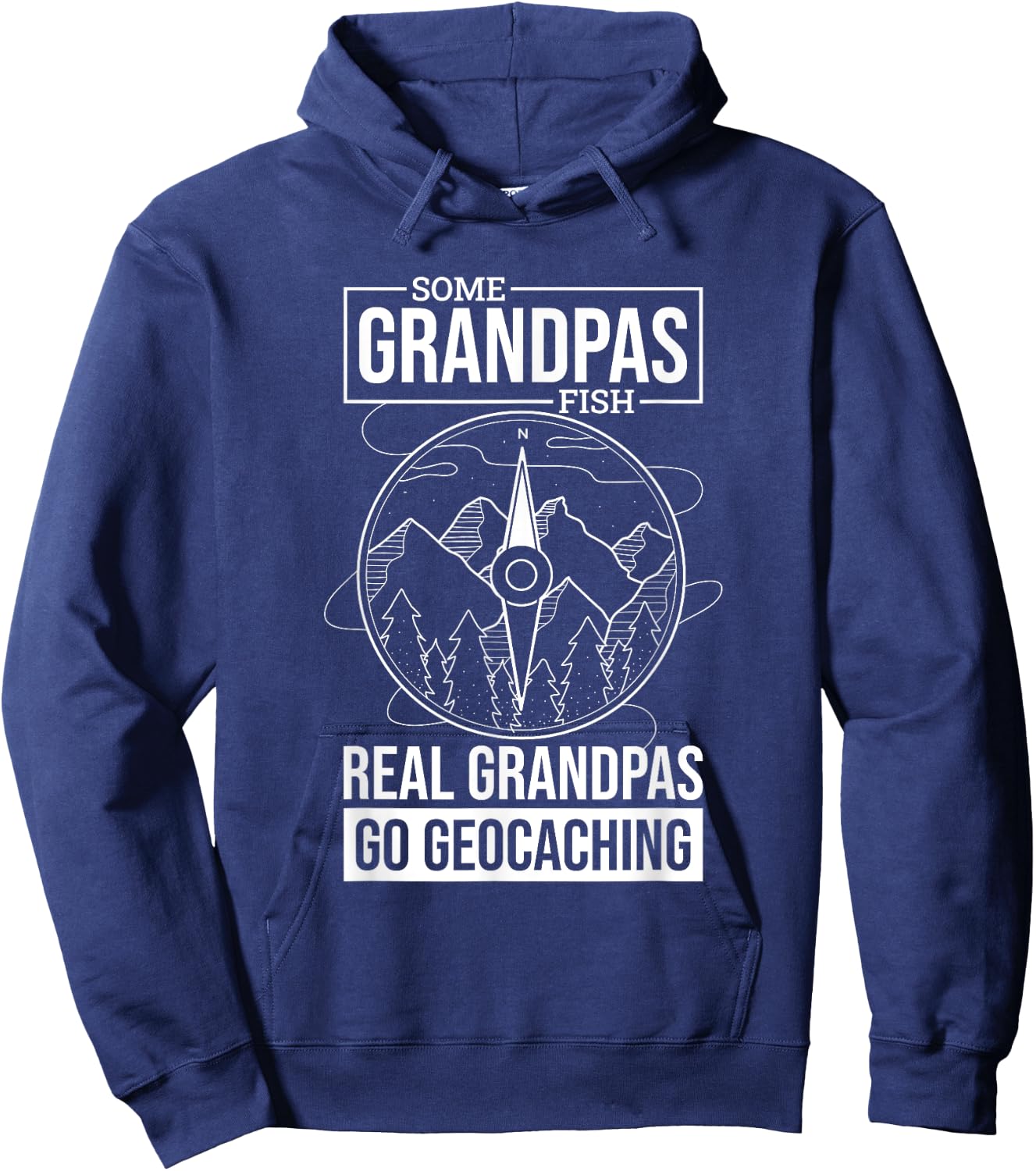 Geocaching Grandpa Design for Geocacher Grandfather Hoodie - Hoodie | Navy