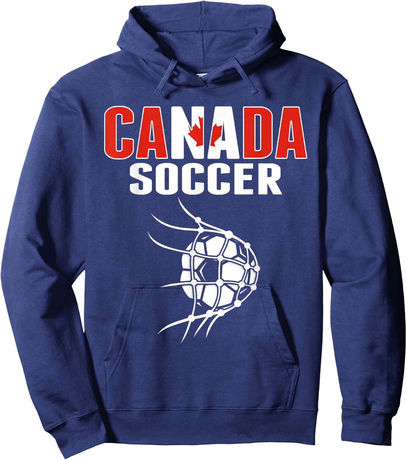 Canada Soccer Fans Jersey - Support Canadian Football Team Hoodie - Hoodie | Navy