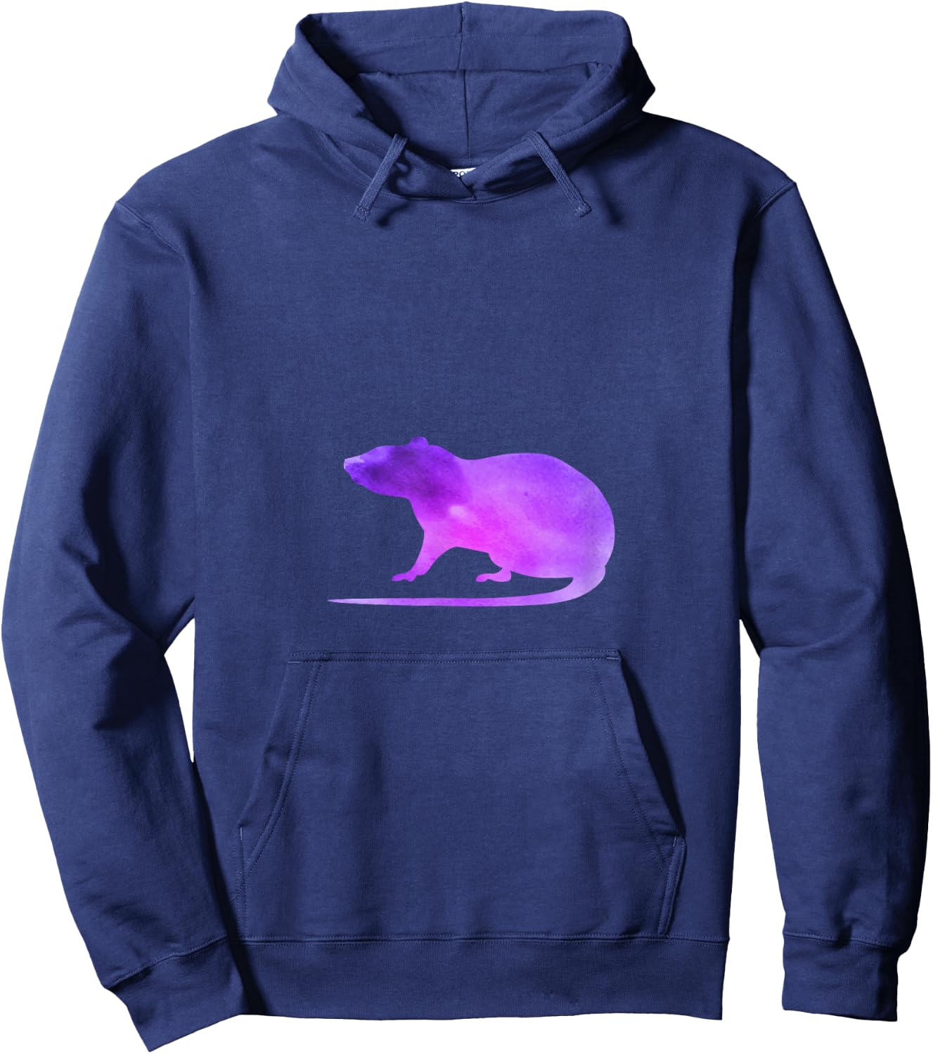 Purple Rat Rat Gift Mouse Funny Hoodie - Hoodie | Navy