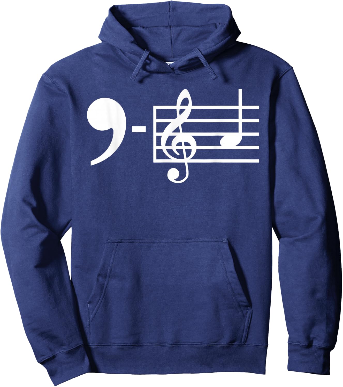 Comma La Music Notes Kamala Harris Supporter Music Teacher Women Hoodie - Hoodie | Navy
