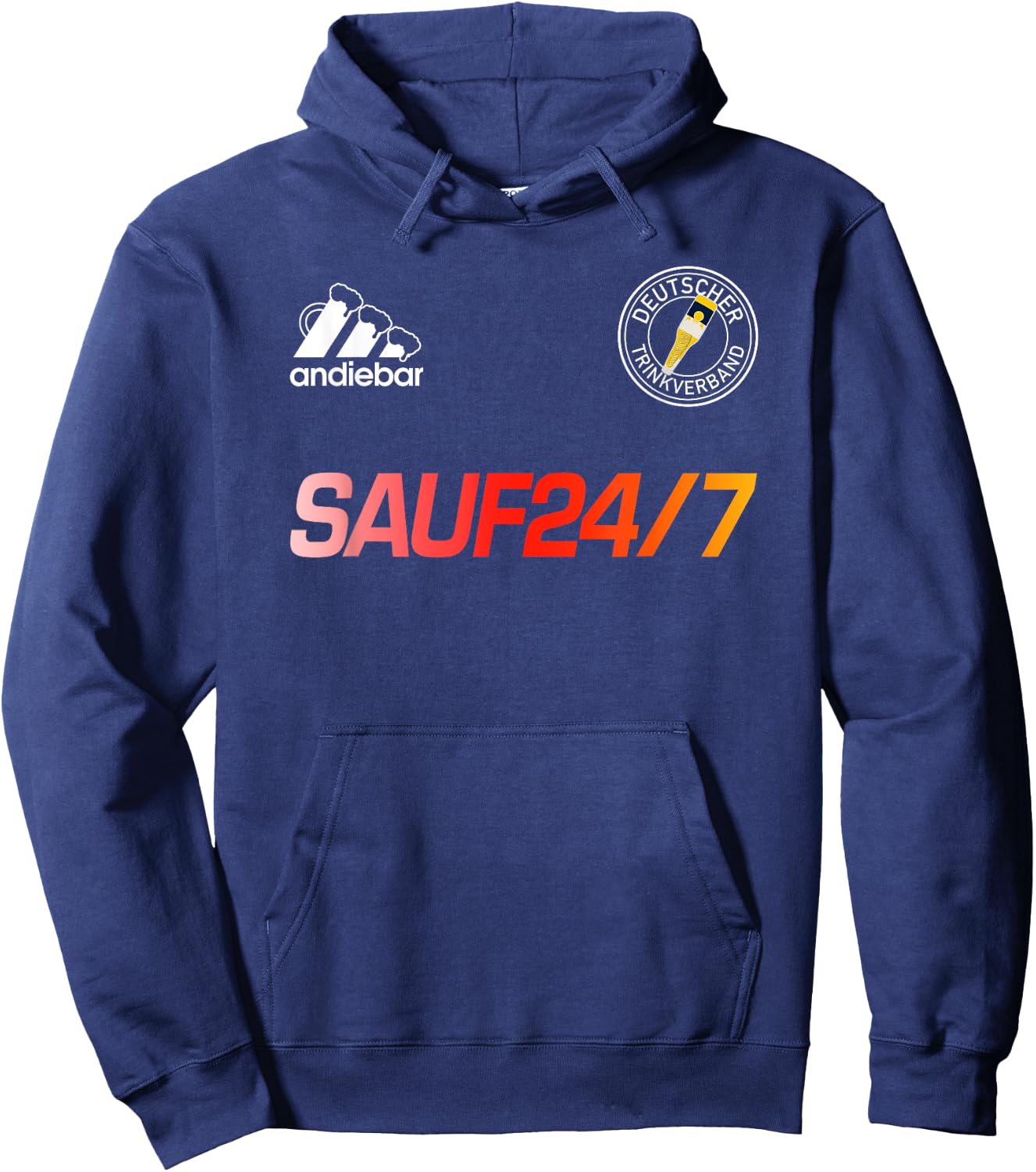 Sauf 24/7 – Soft Jersey X Malle Germany Beer Hoodie - Hoodie | Navy