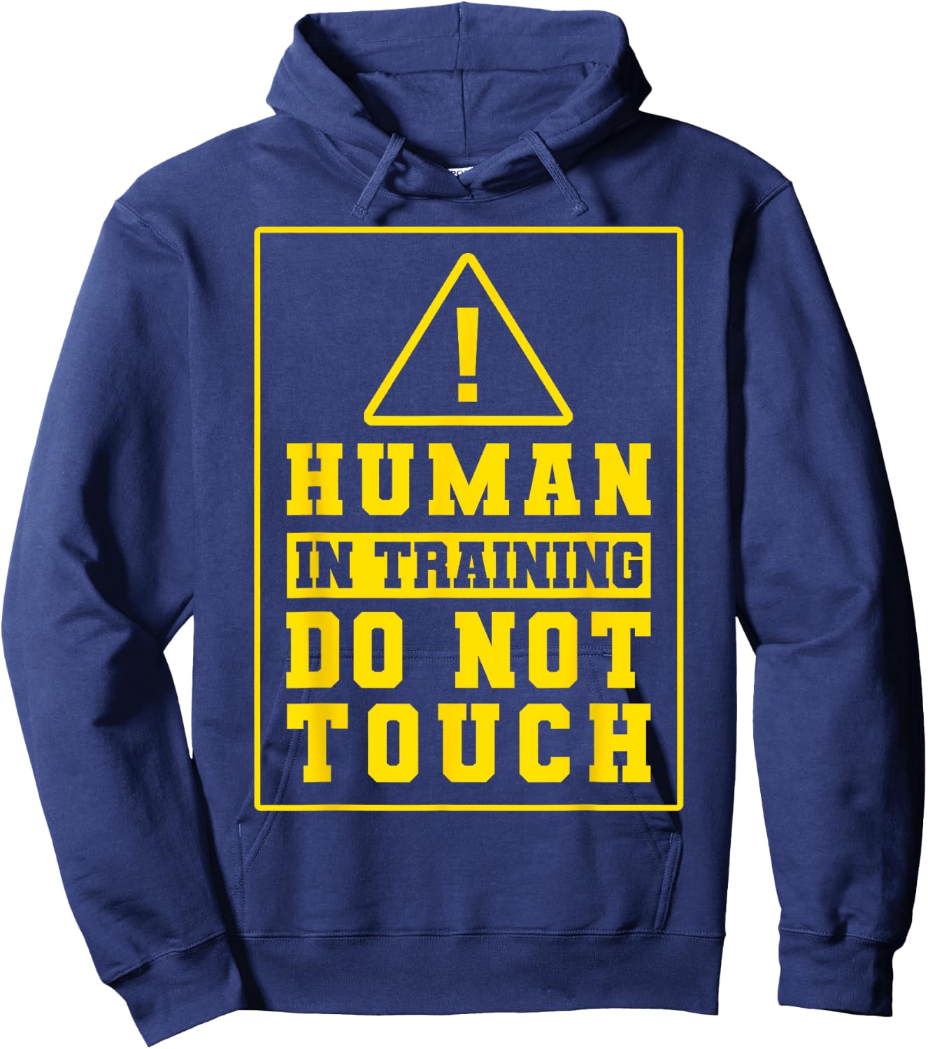 Service Dog Trainer Human In Training Do Not Touch Mom Dad Hoodie - Hoodie | Navy