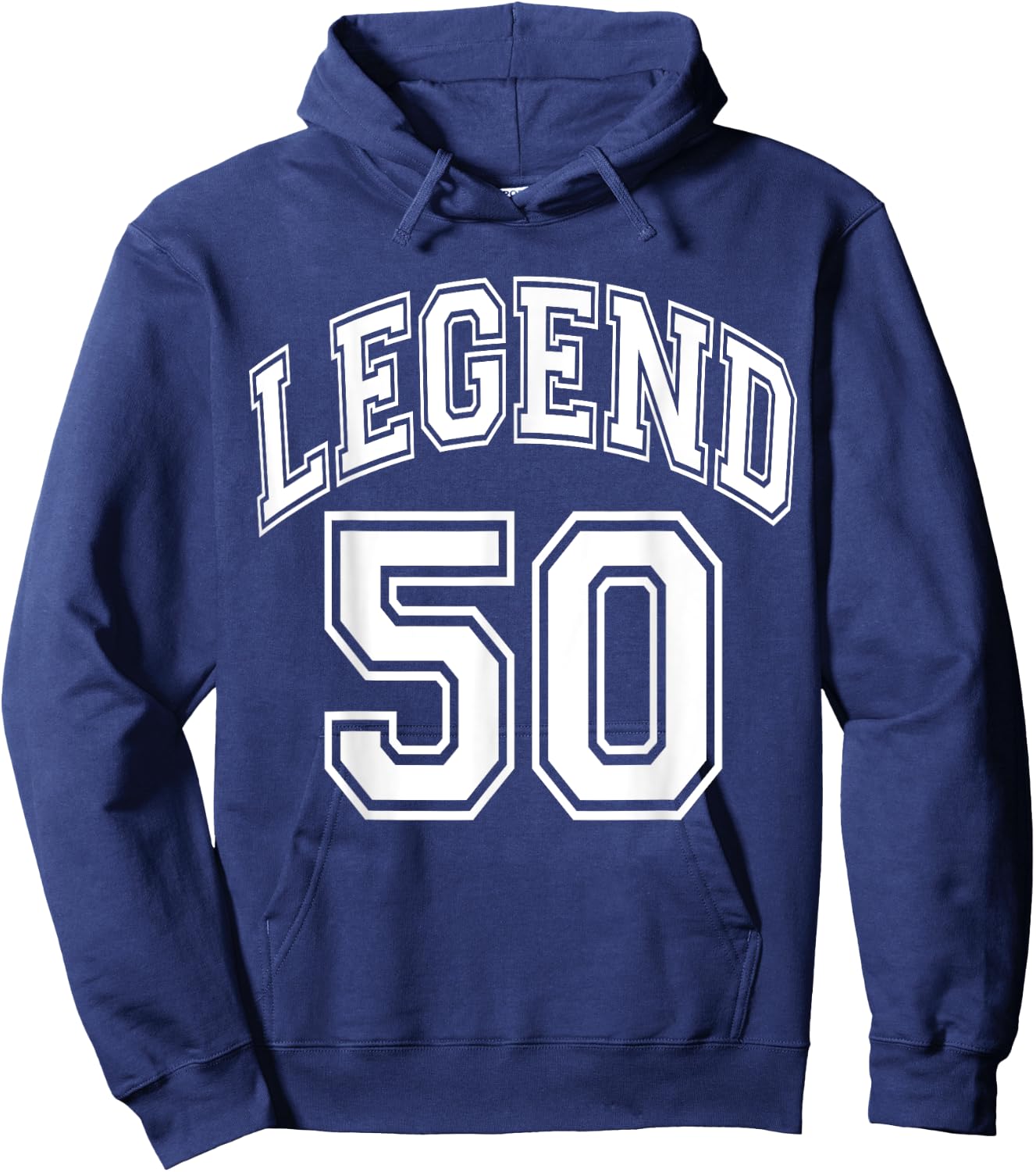 Legend 50 Number Varsity Team - 50th Birthday & 50 Years Old Hoodie - Hoodie | Navy
