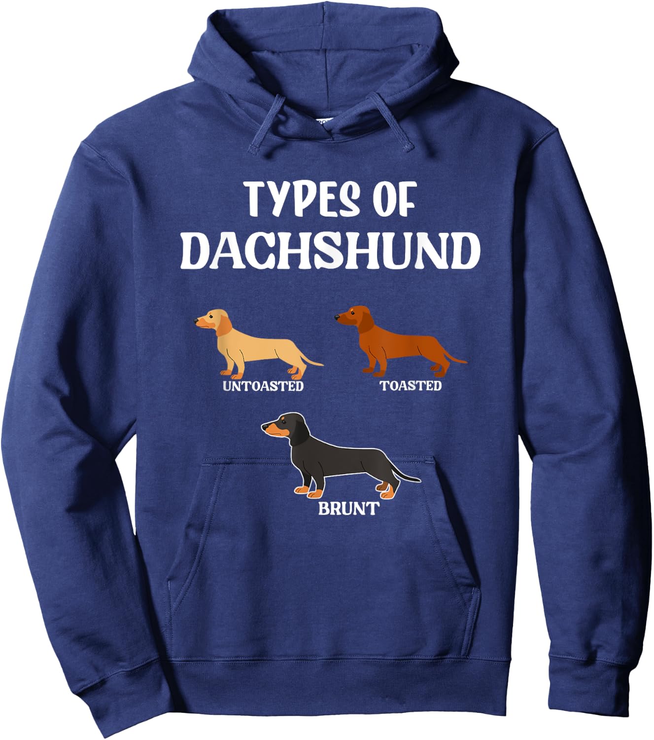Types Of Dachshund Wiener Dogs Dog Hoodie - Hoodie | Navy