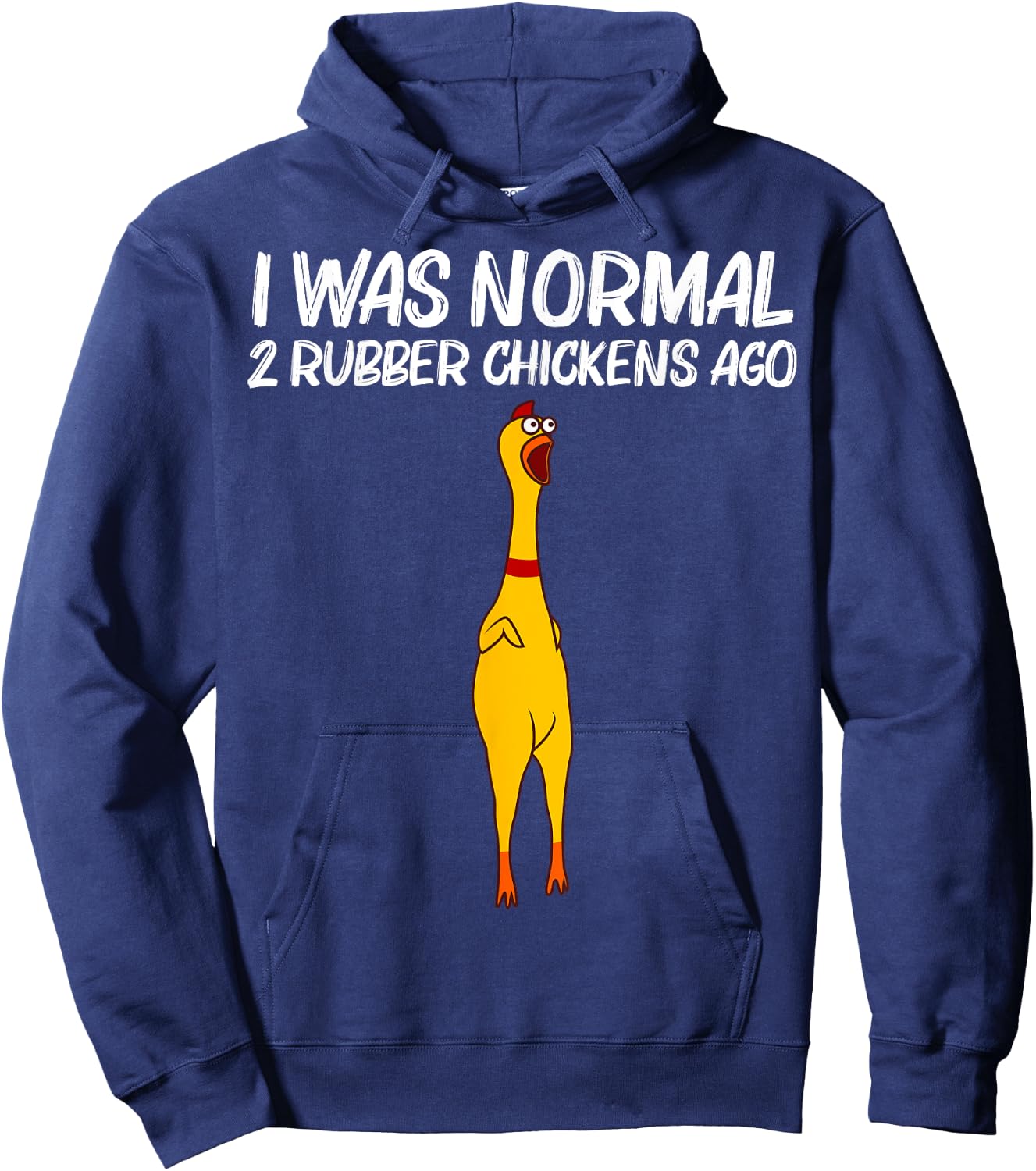 Funny Rubber Chicken Gift Men Women Rubber Chicken Costume Small Hoodie - Hoodie | Navy