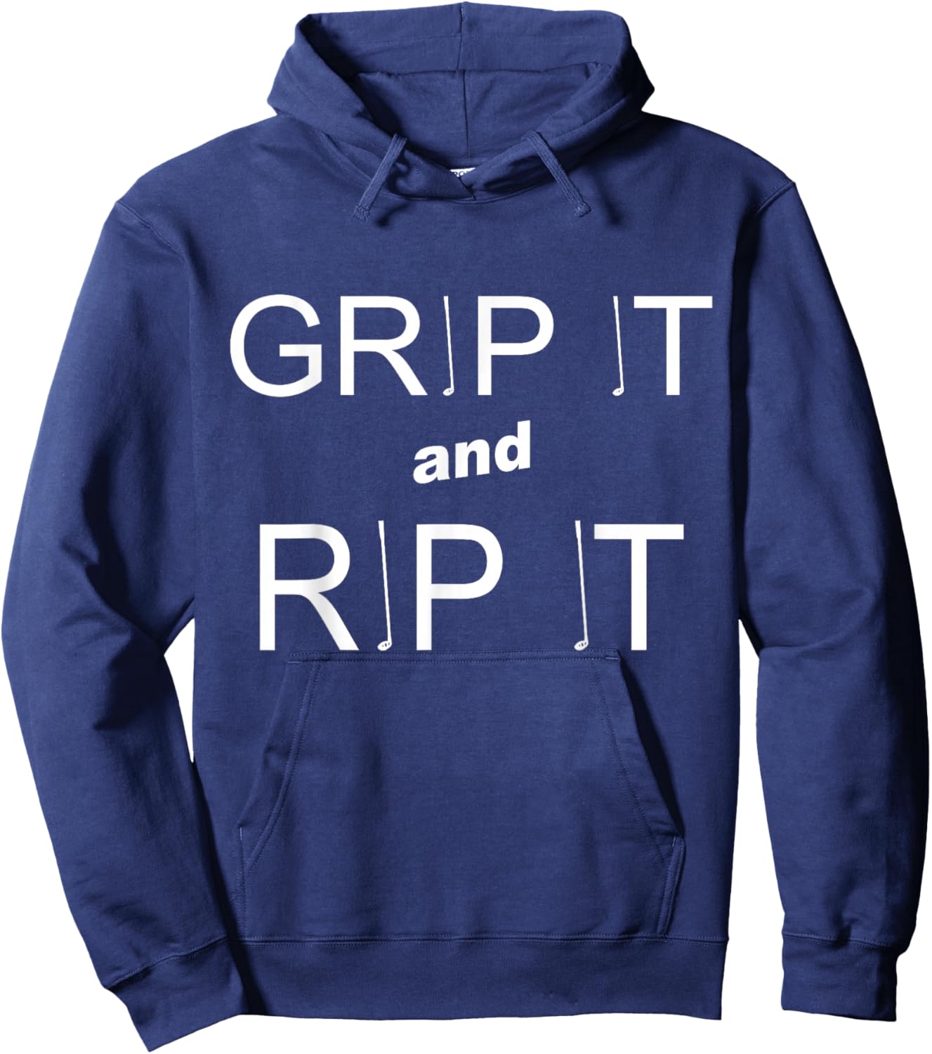 GRIP IT AND RIP IT Funny Golf Hoodie - Hoodie | Navy