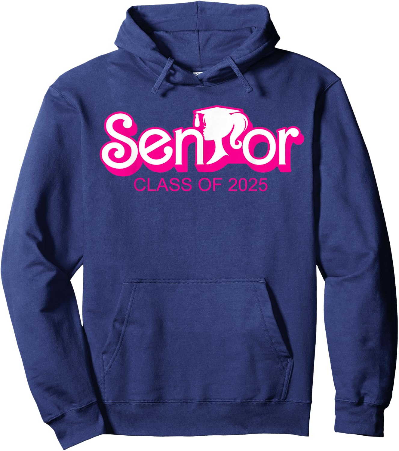 Class of 2025 Senior Gifts Funny Seniors 2025 Girl Hoodie - Hoodie | Navy