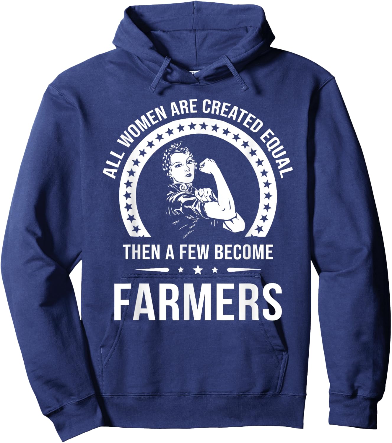 Peasant Shirt Hoodie - Hoodie | Navy
