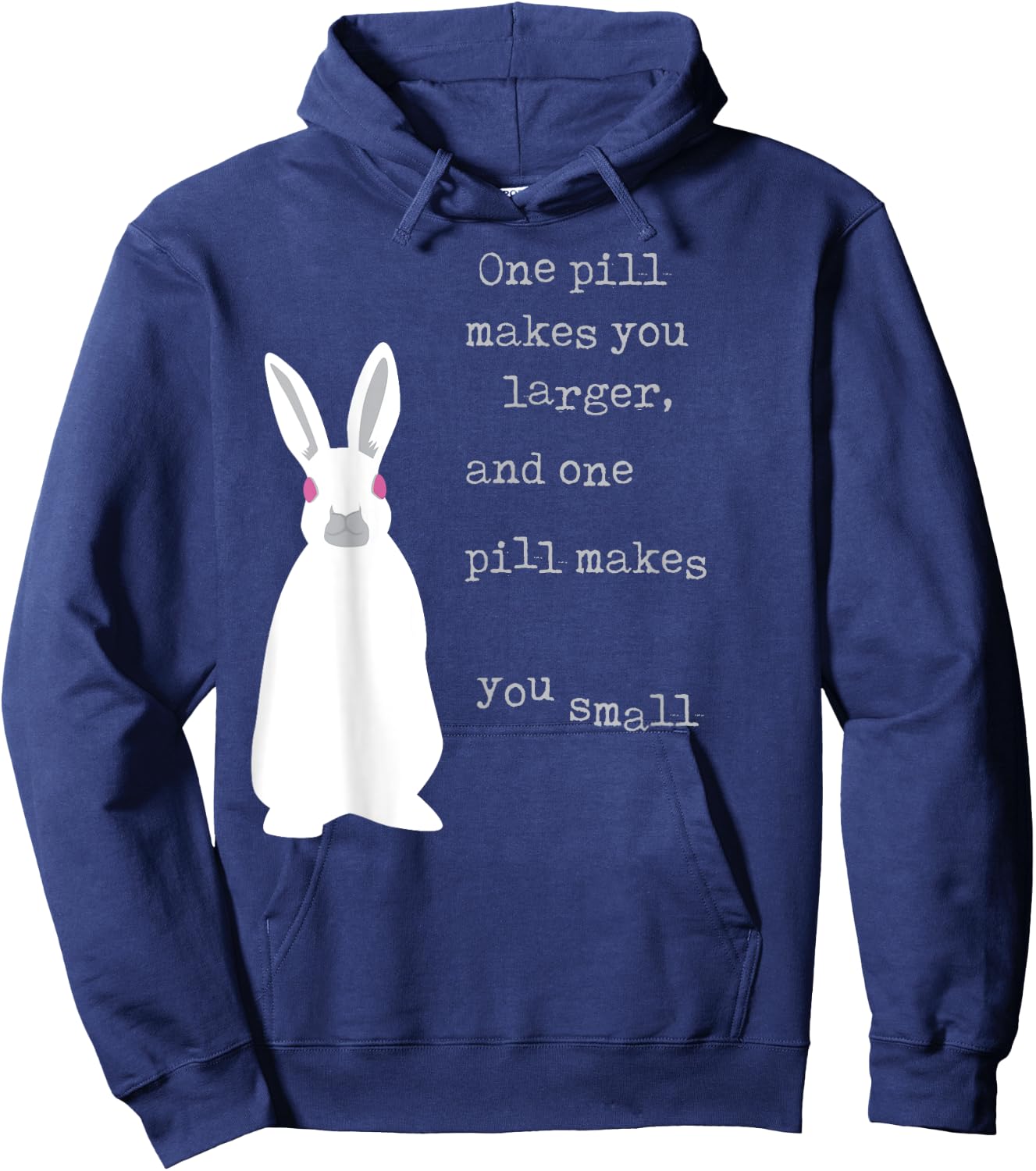 LyricLyfe White Rabbit Hoodie - Hoodie | Navy