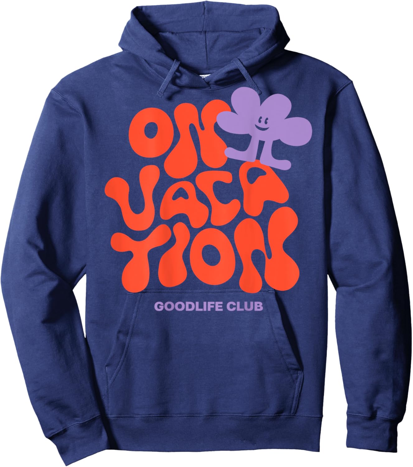 On Vacation Goodlife Club X Chill Holiday Backprint Hoodie - Hoodie | Navy