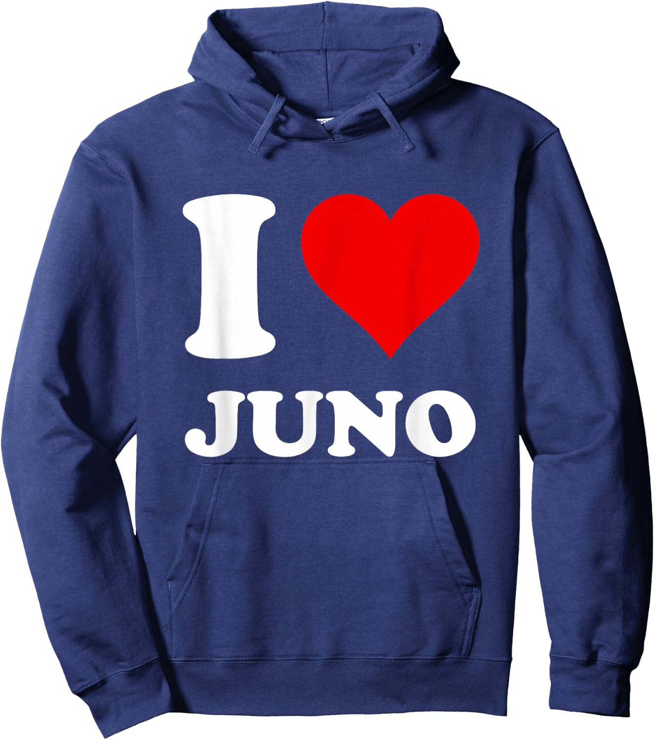 Red Heart I Love Juno Hoodie - Hoodie | Navy