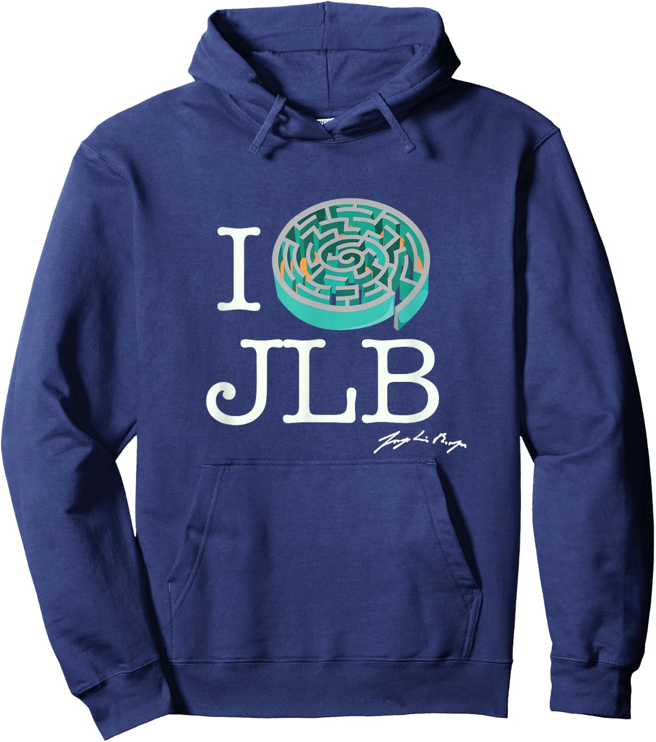 I Labyrinth Jorge Luis Borges Hoodie - Hoodie | Navy