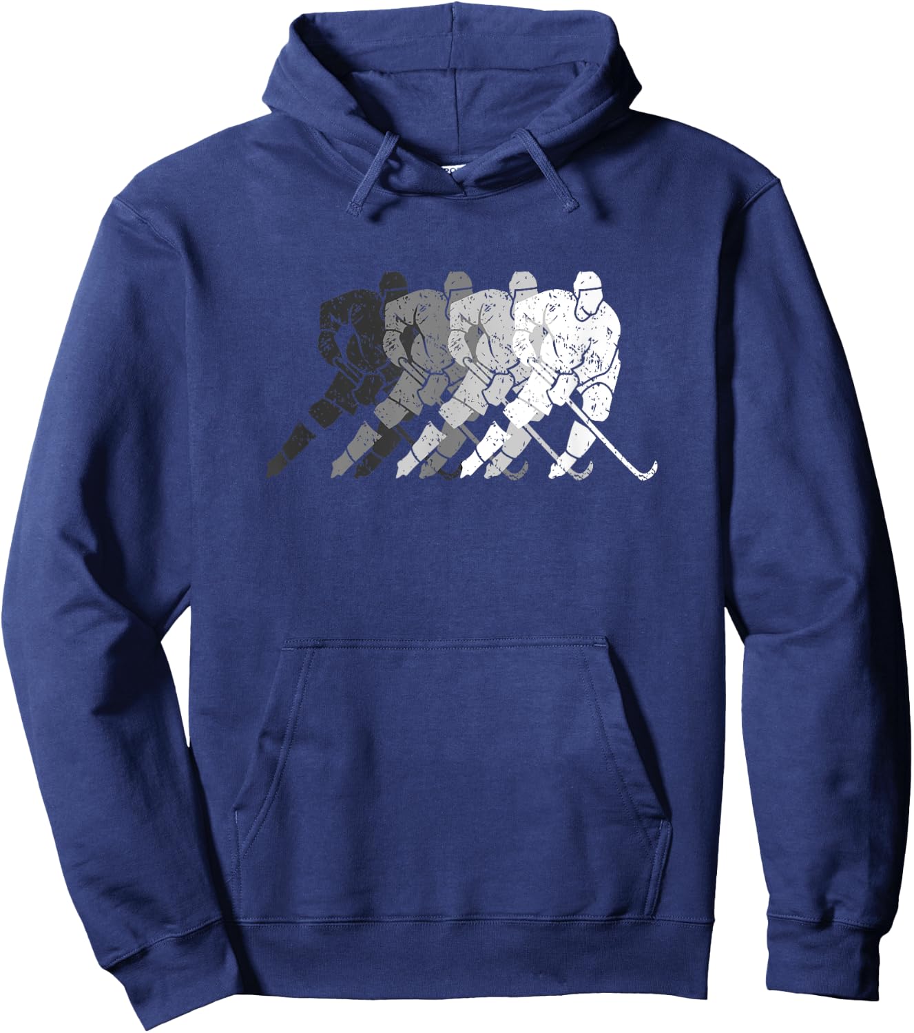 Vintage Hockey Player Gift Kids Men Women Wintersport Hoodie - Hoodie | Navy