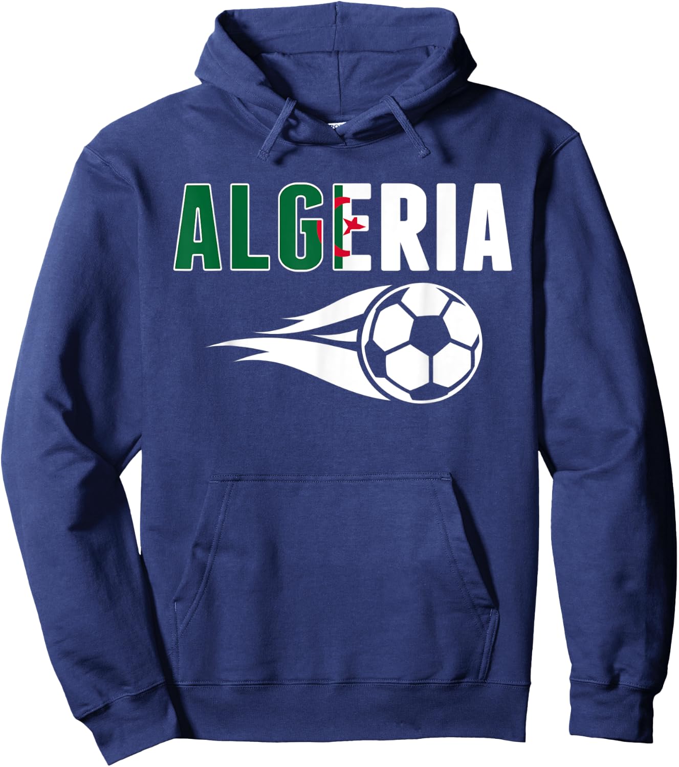 Algerien Fußball-Fans Trikot – algerische Flagge Fußballliebhaber Hoodie - Hoodie | Navy