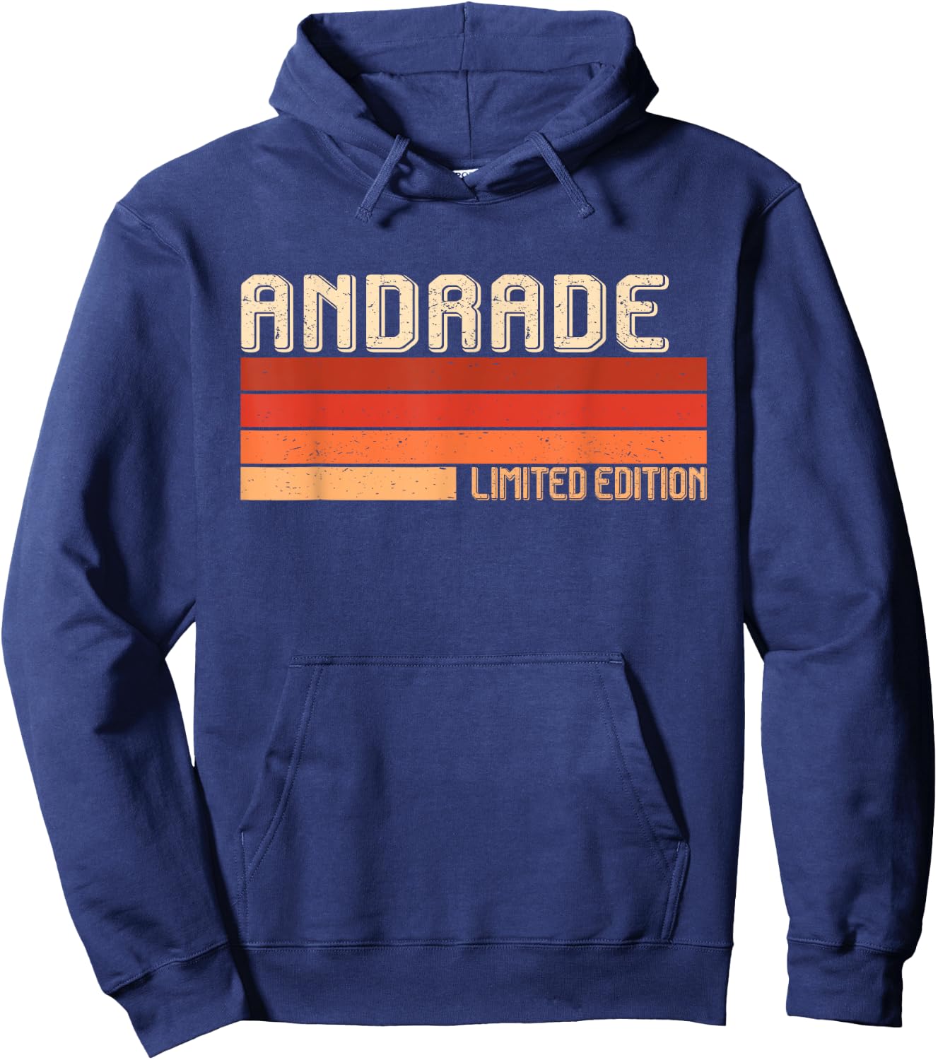 ANDRADE Name Personalized Idea Men Retro Vintage ANDRADE Hoodie - Hoodie | Navy