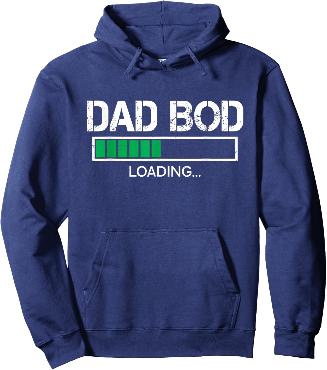 Dad Bod Loading Funny Father's Day Dad Daddy Grandpa Men Hoodie - Hoodie | Navy