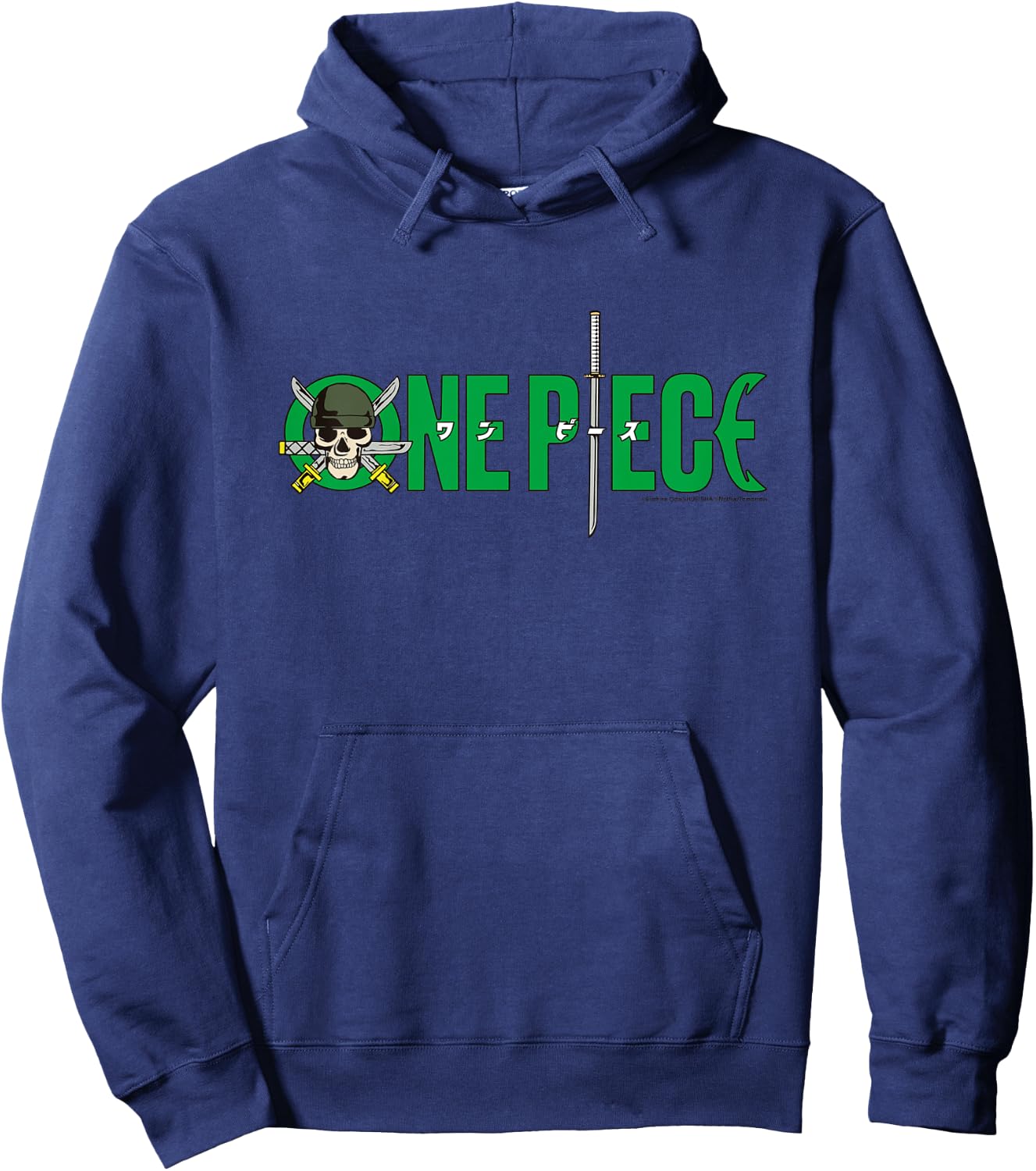 Child Pirate Hunter Badge Roronoa Zoro, One Piece, Kids Anime , white, 2 Hoodie - Hoodie | Navy