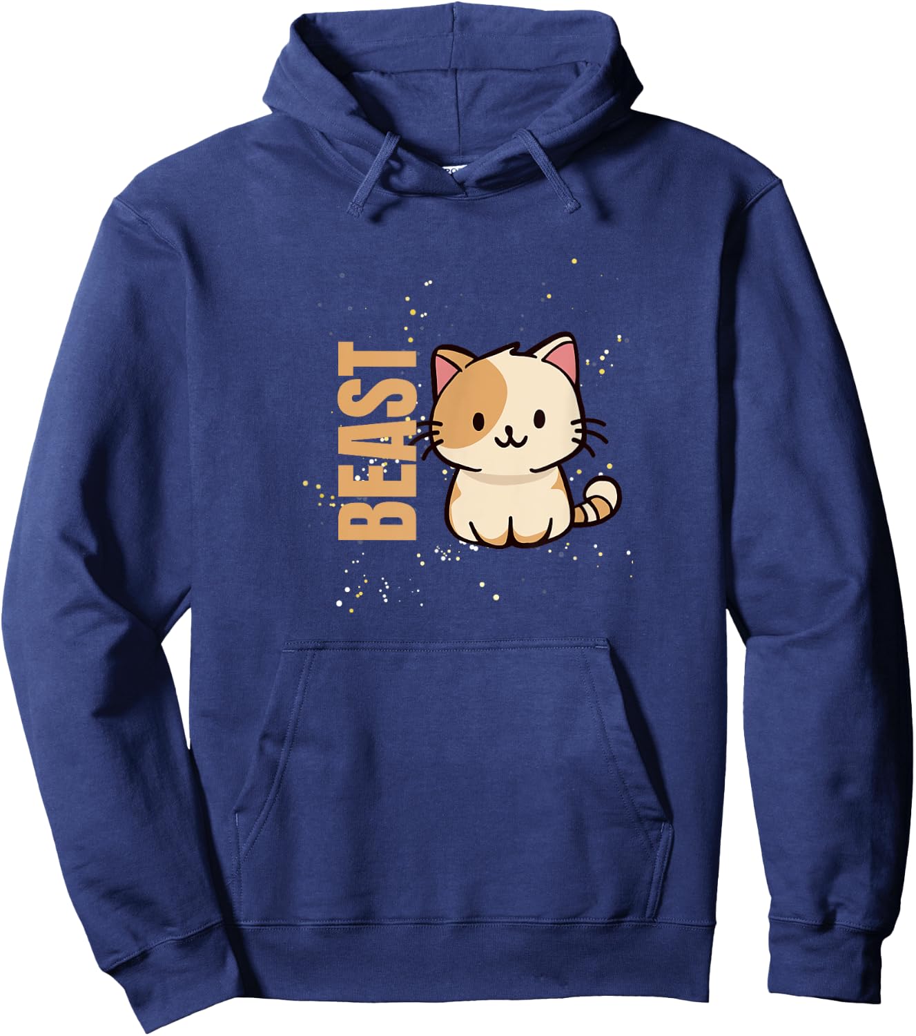 Beast - Cute Cat with Humour Hoodie - Hoodie | Navy
