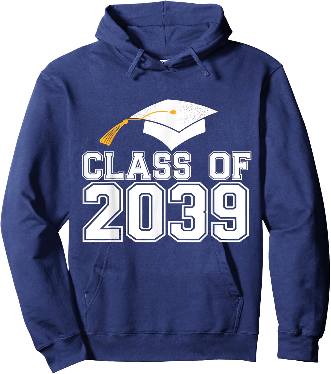 Class of 2039 Grow With Me First Day of School Graduation Hoodie - Hoodie | Navy