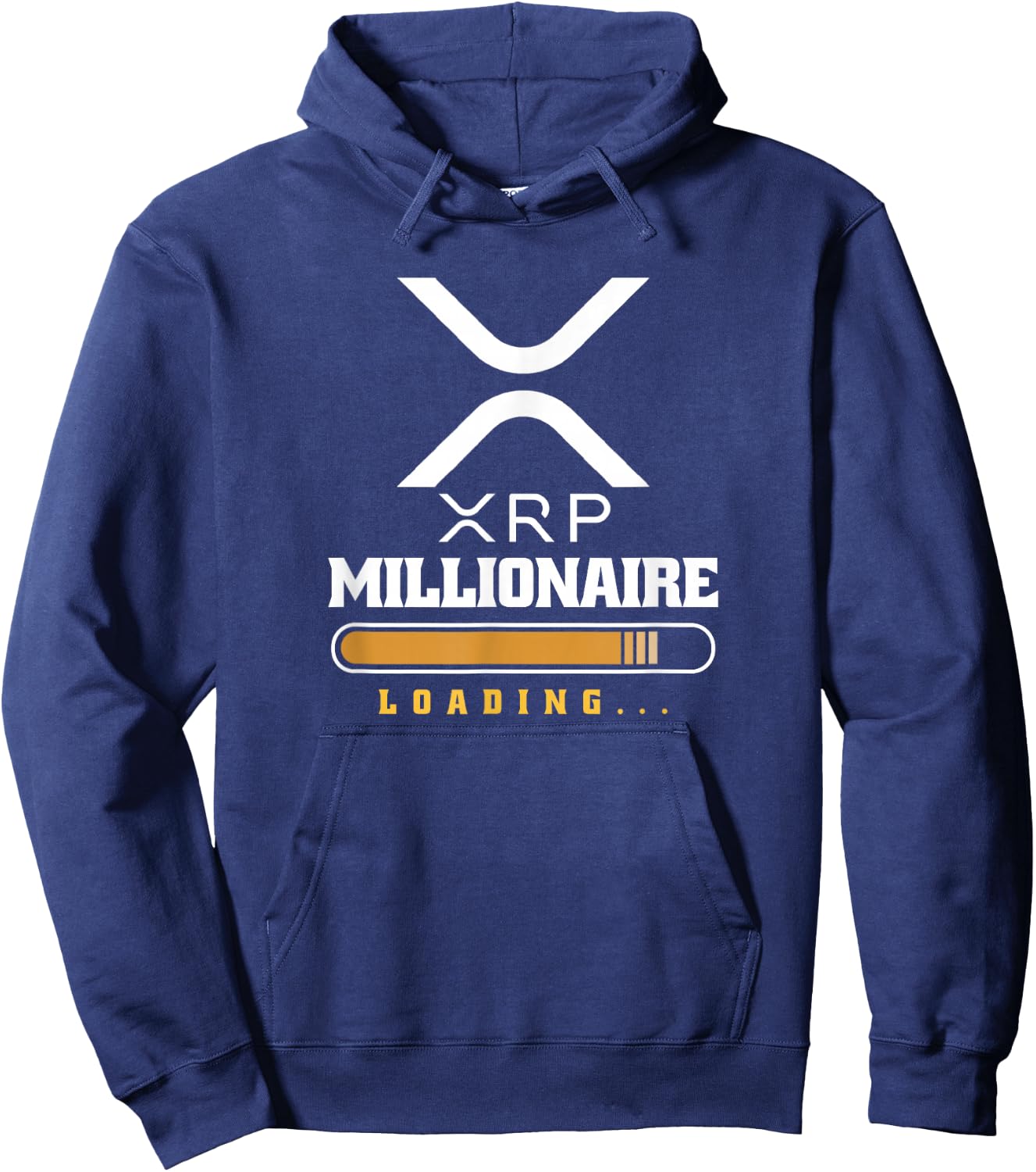 XRP Crypto Millionaire loading funny cryptocurrency Hoodie - Hoodie | Navy