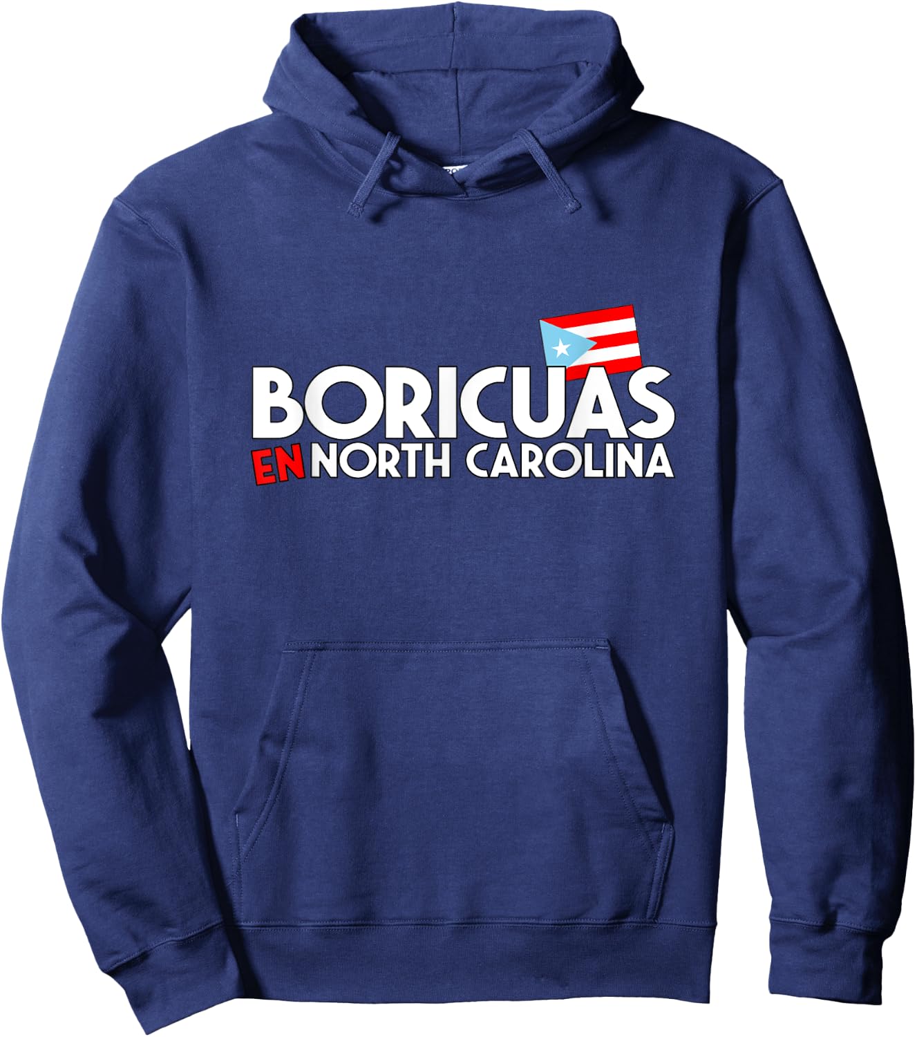 Boricuas en NC Logo Hoodie - Hoodie | Navy