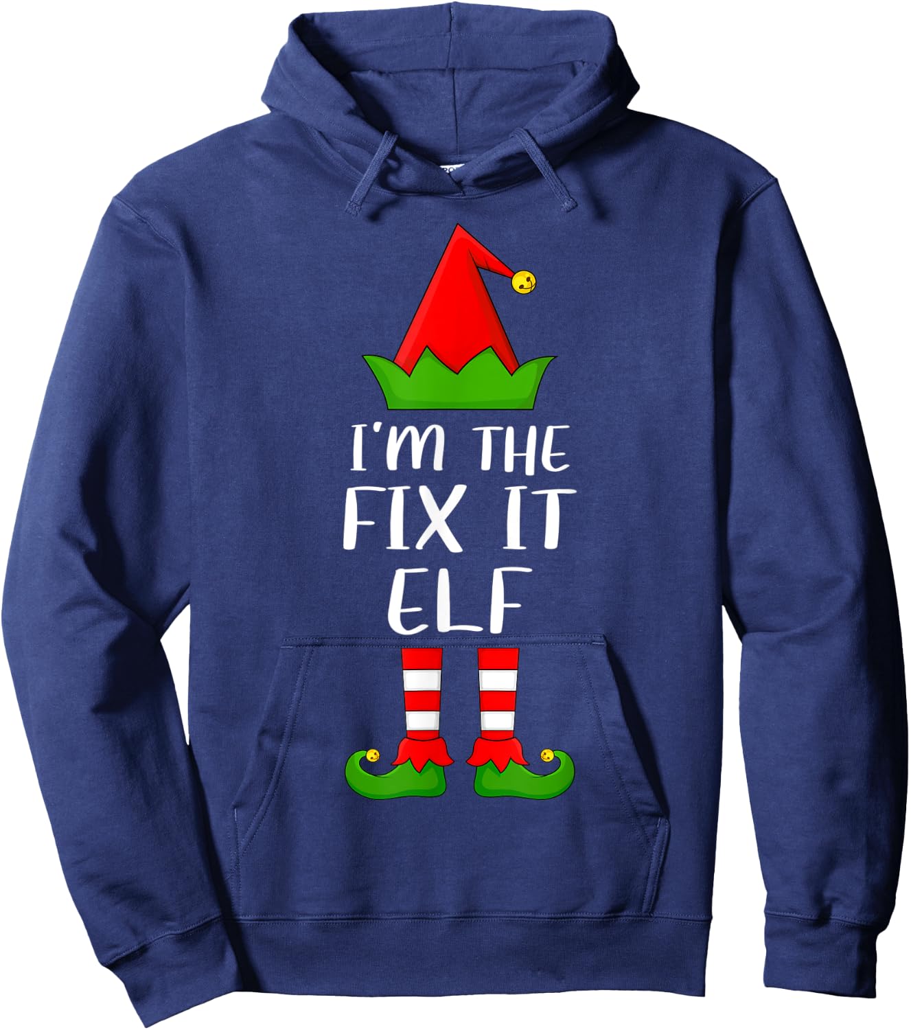Funny Matching Family I'm The Fix It Elf Christmas Hoodie - Hoodie | Navy