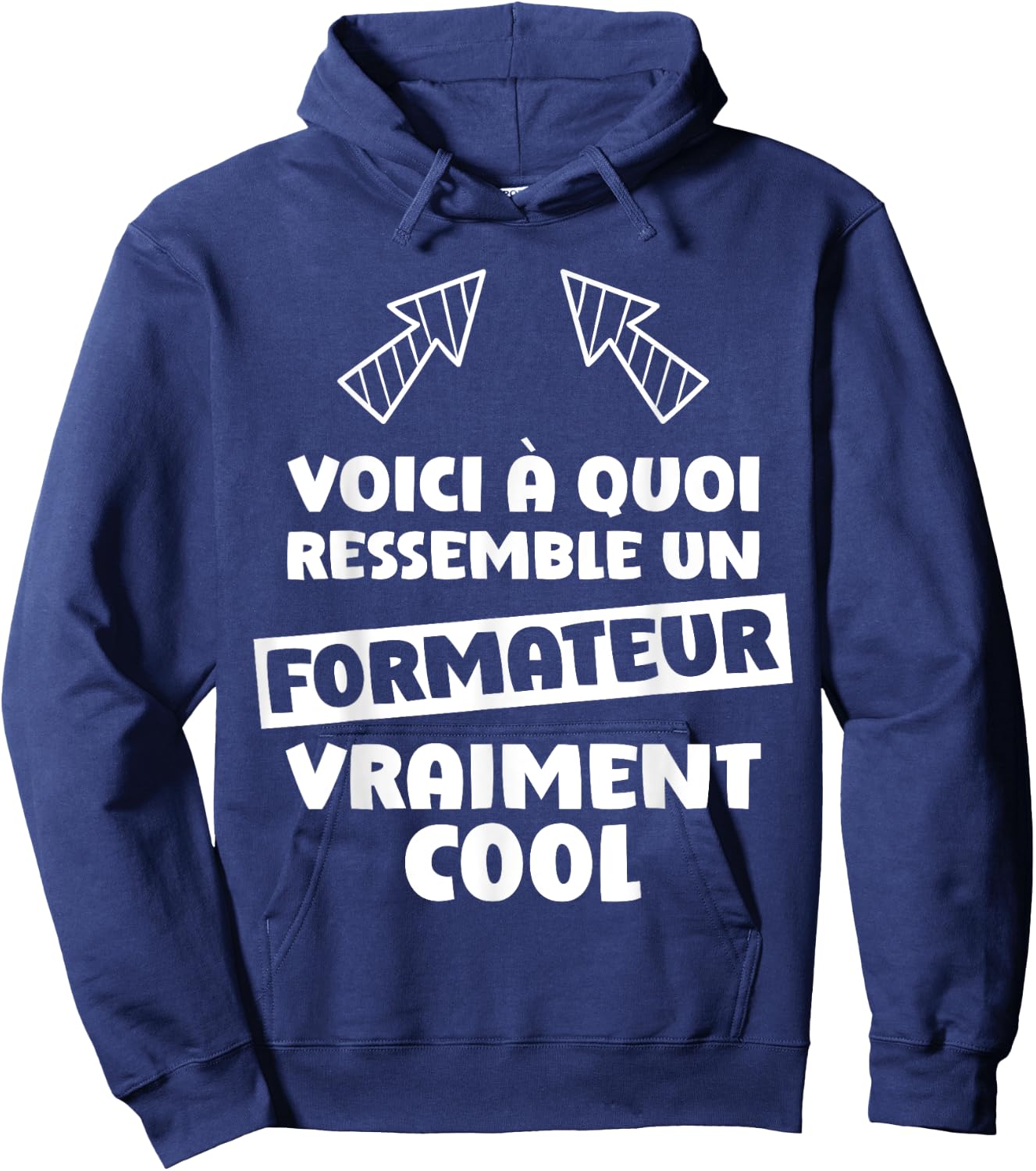 Trainer Cool Gift Fun Job Training Learning , Black, S Hoodie - Hoodie | Navy