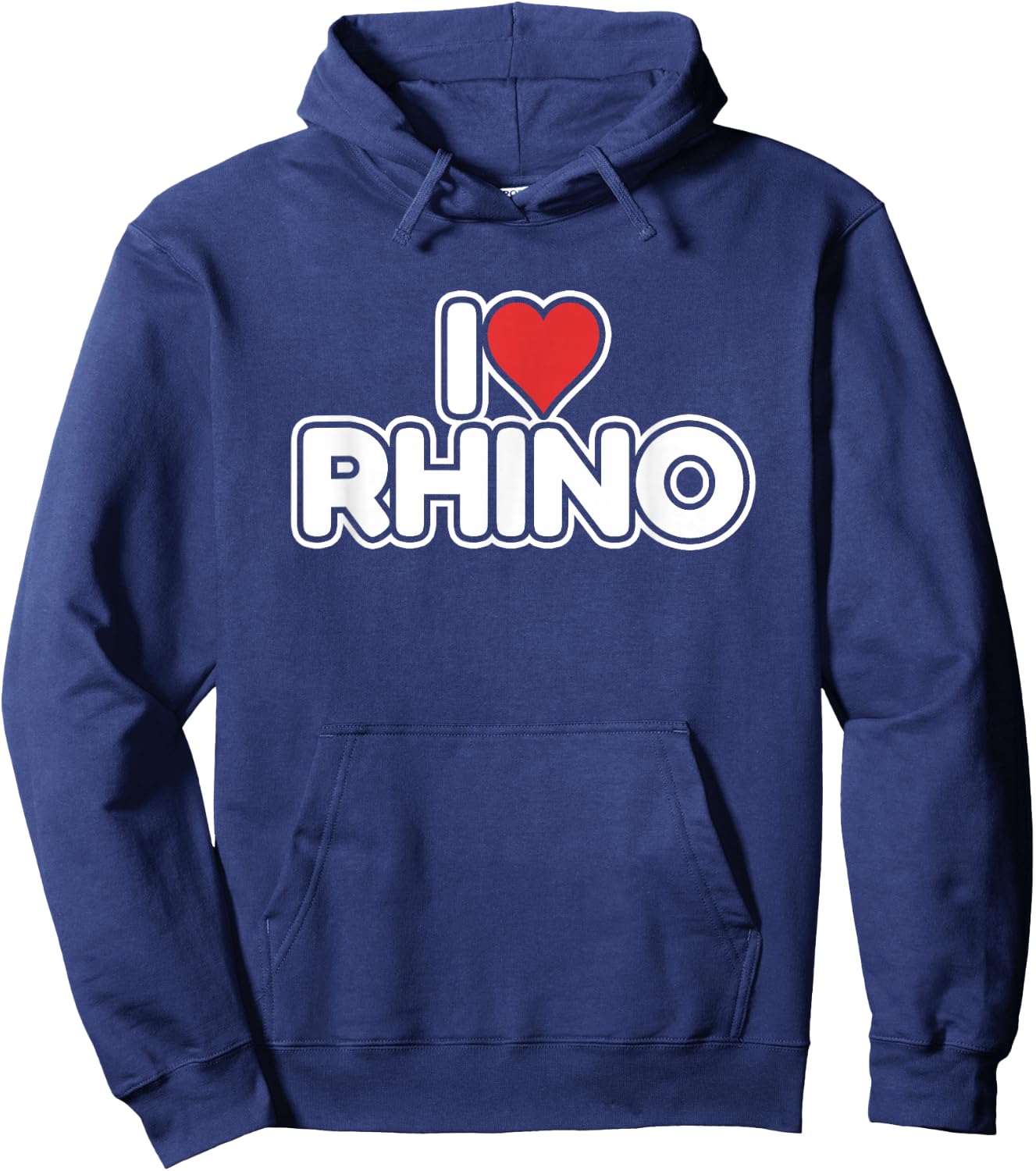 I Love Rhino Hoodie - Hoodie | Navy