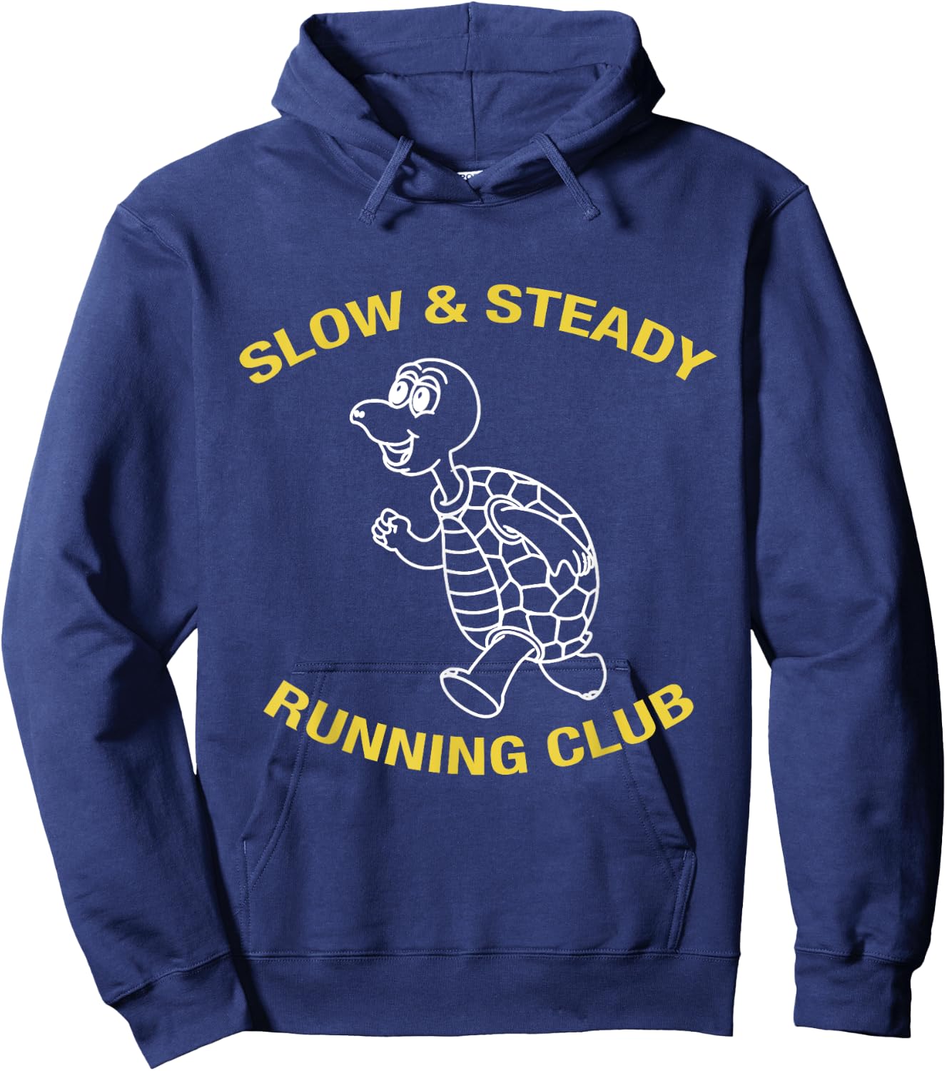 Slow & Steady Wins The Race Turtle Running Club T Shirt Hoodie - Hoodie | Navy