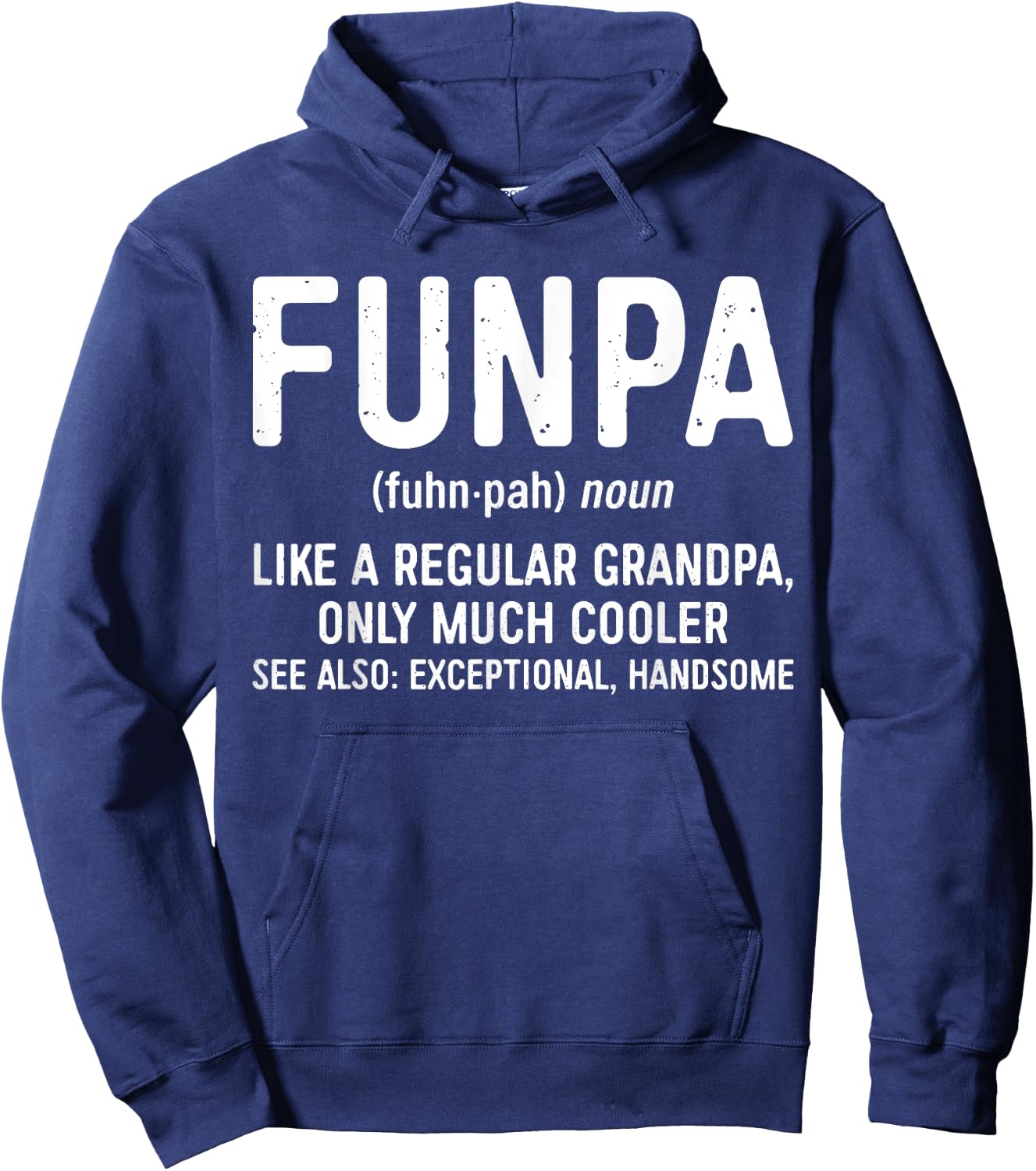 Funpa Definition Shirt Like A Regular Grandpa Only Cooler Hoodie - Hoodie | Navy