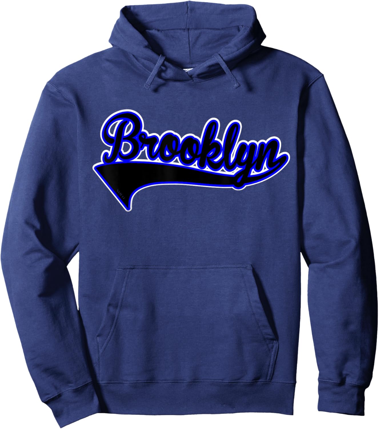 NOFO Clothing Co adult BROOKLYN T Shirt, White, Small US Hoodie - Hoodie | Navy