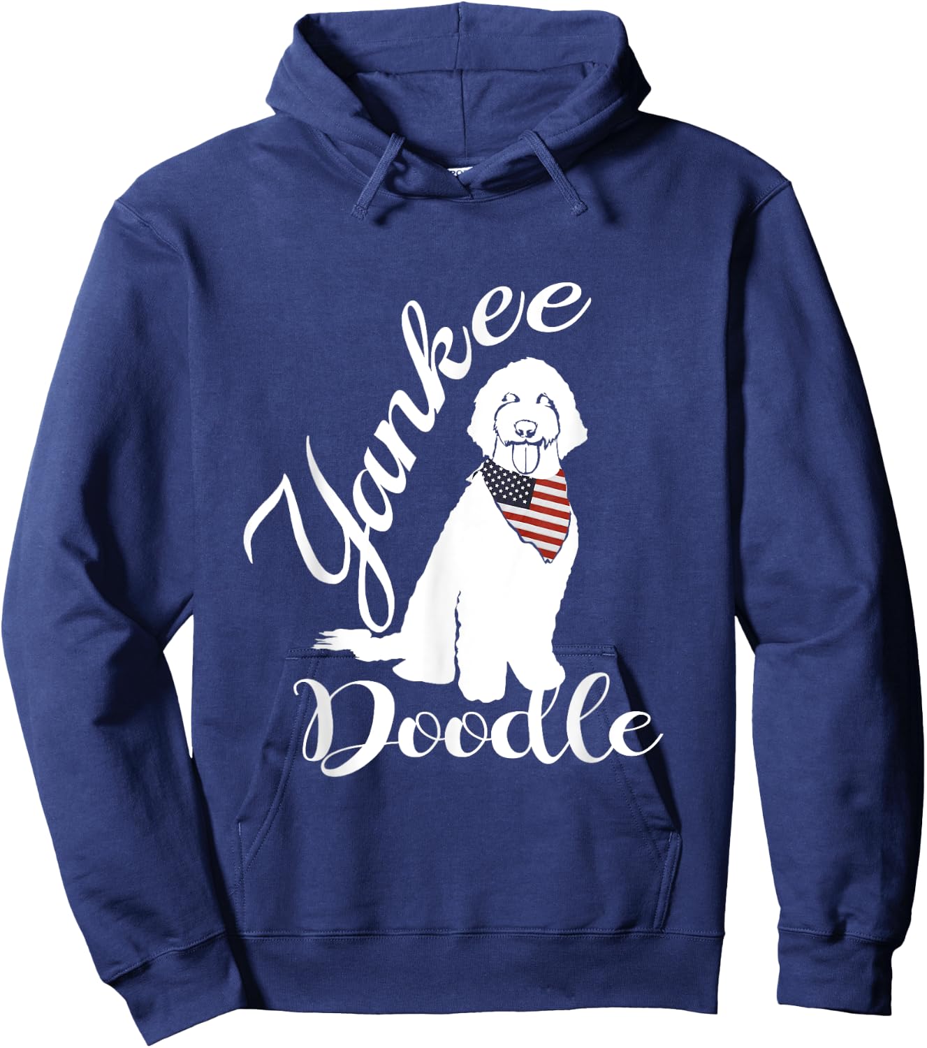 Golden Doodle Shirt- Yankee Doodle- Patriotic USA Kids Men Hoodie - Hoodie | Navy